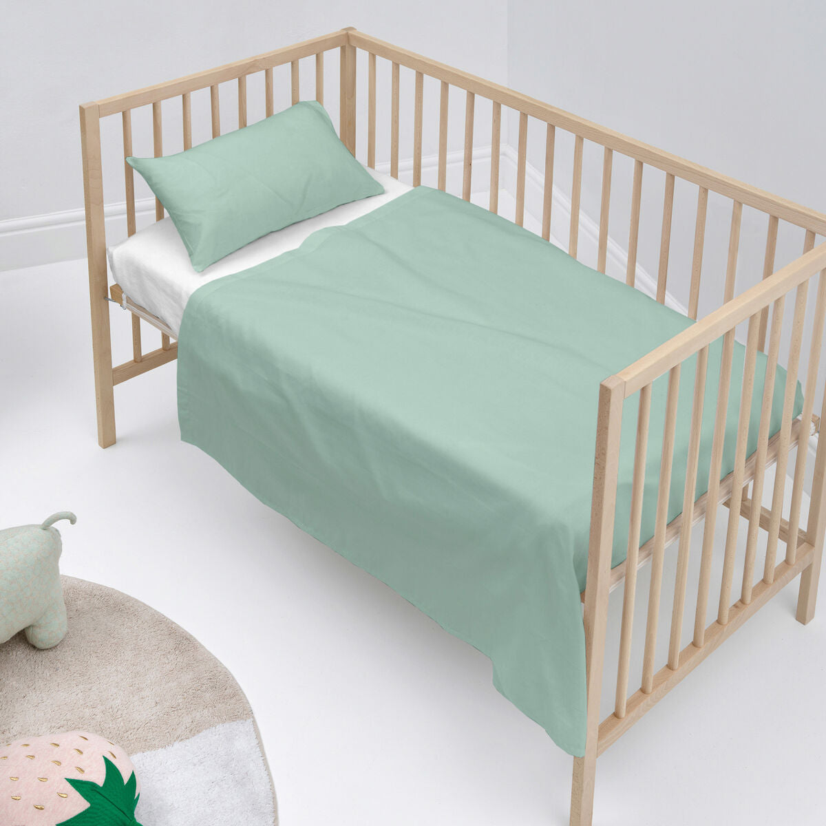 Bäddset HappyFriday BASIC KIDS Mint Babysäng 2 Delar-Bebis, Sovrum-HappyFriday-peaceofhome.se