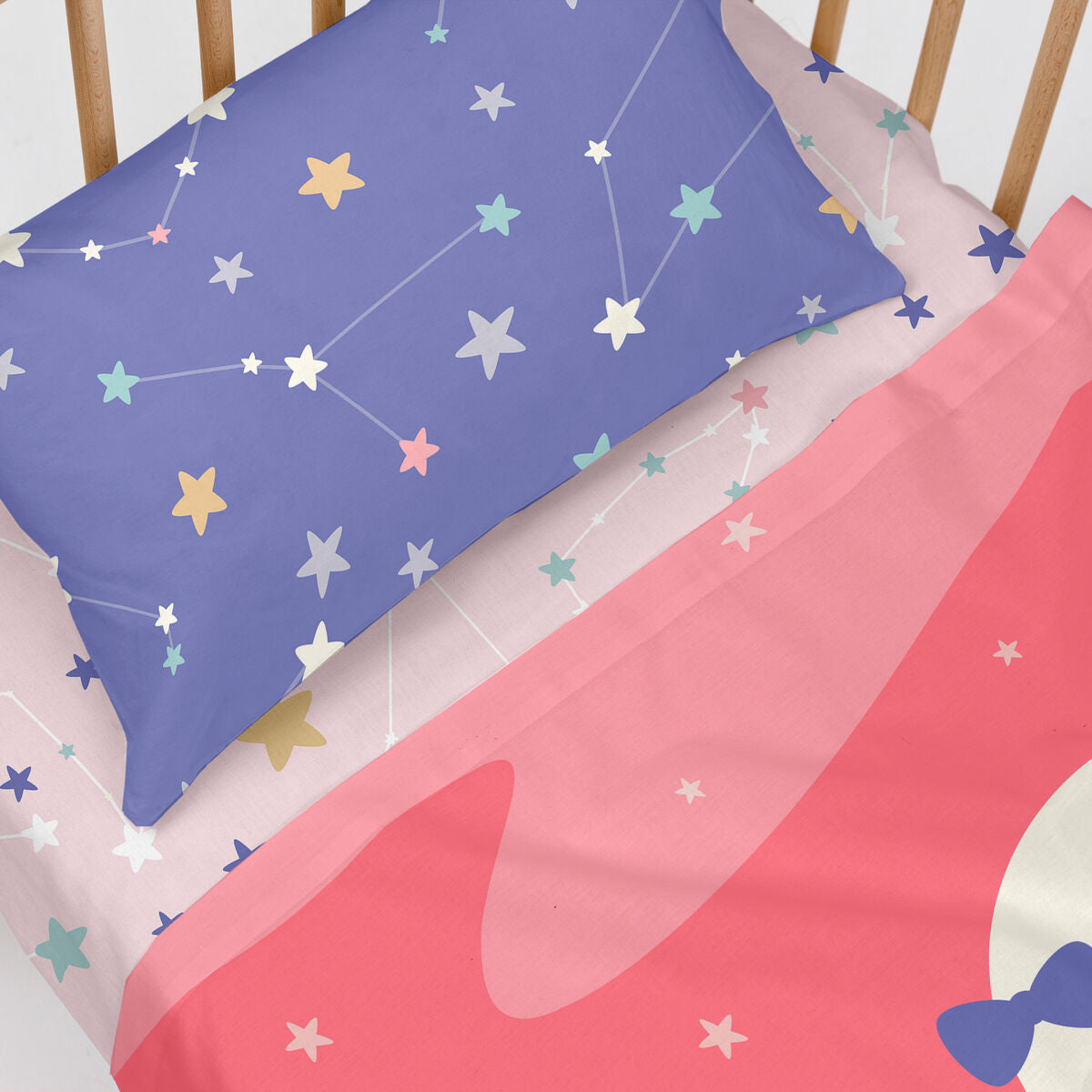 Bäddset HappyFriday Happynois Moon Dream Multicolour Babysäng 2 Delar-Bebis, Sovrum-HappyFriday-peaceofhome.se