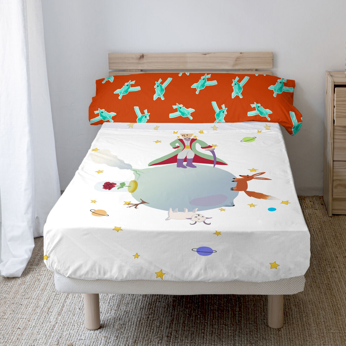 Bäddset HappyFriday LE PETIT PRINCE Multicolour Säng 105 2 Delar-Bebis, Sovrum-HappyFriday-peaceofhome.se