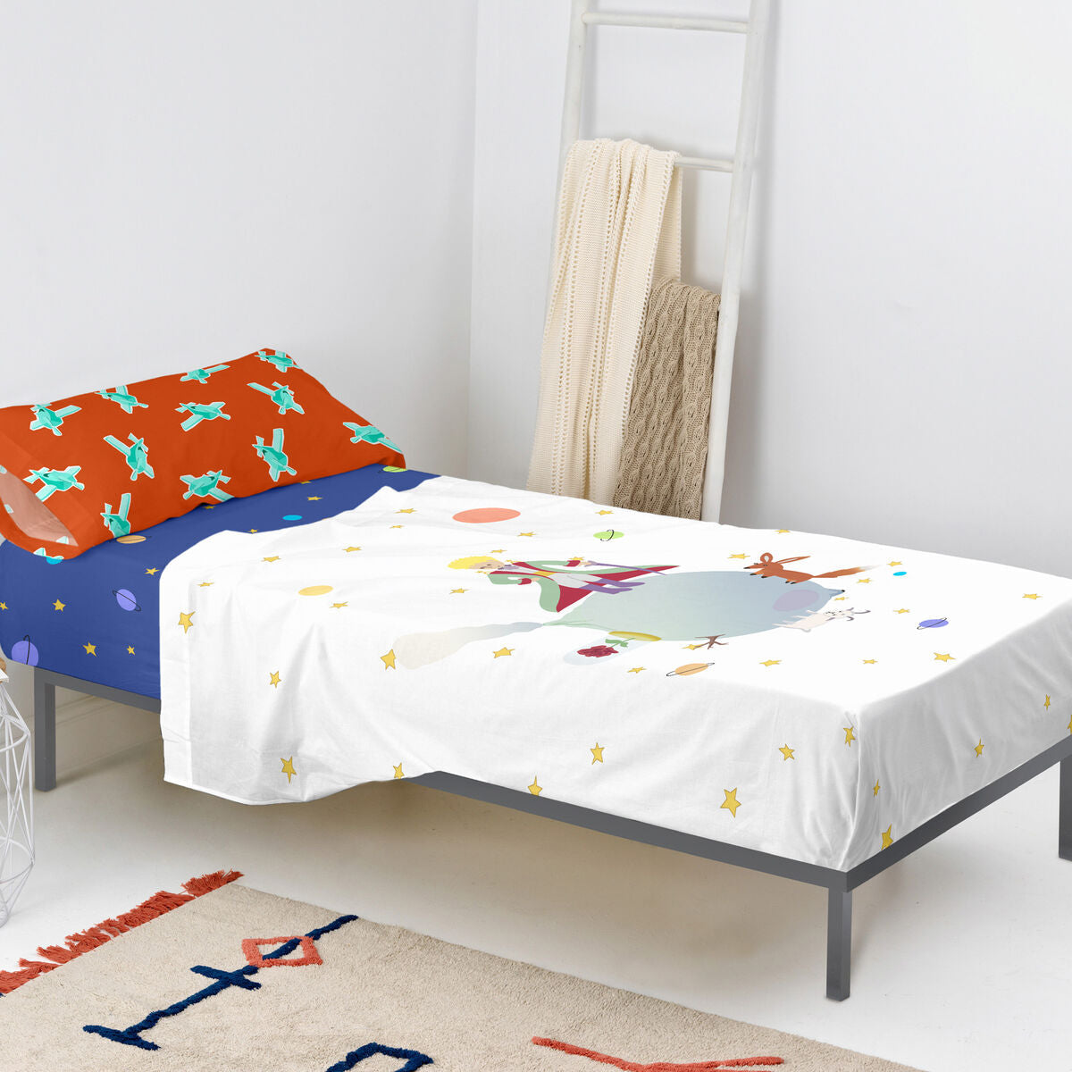 Bäddset HappyFriday LE PETIT PRINCE Multicolour Säng 105 2 Delar-Bebis, Sovrum-HappyFriday-peaceofhome.se