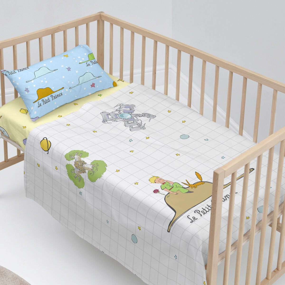 Bäddset HappyFriday Le Petit Prince Imagination Multicolour Babysäng 2 Delar-Bebis, Sovrum-HappyFriday-peaceofhome.se