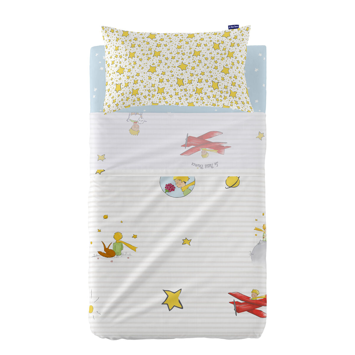 Bäddset HappyFriday Le Petit Prince Son monde Multicolour Babysäng 2 Delar-Bebis, Sovrum-HappyFriday-peaceofhome.se