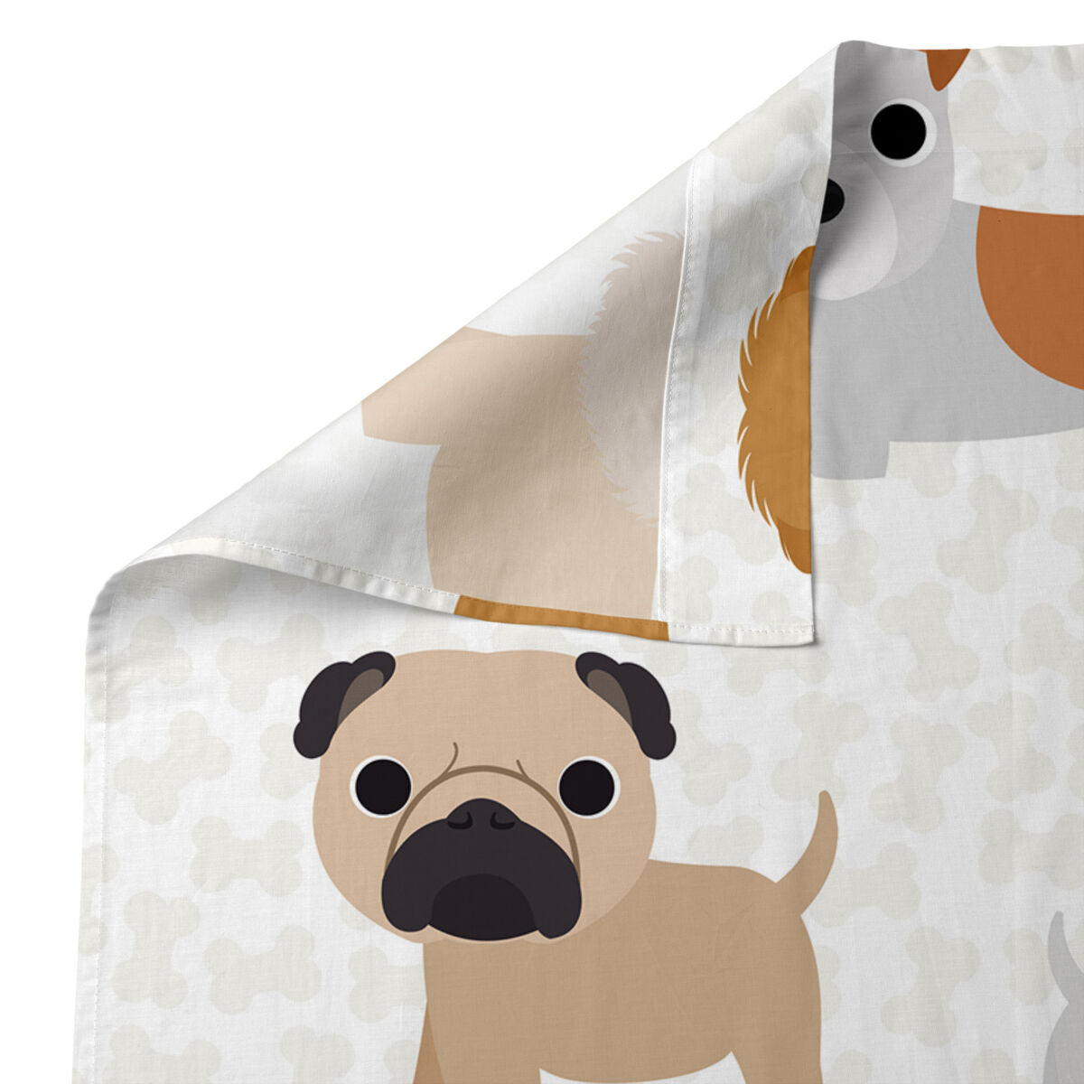 Bäddset HappyFriday Mr Fox Dogs Multicolour Babysäng 2 Delar-Bebis, Sovrum-HappyFriday-peaceofhome.se