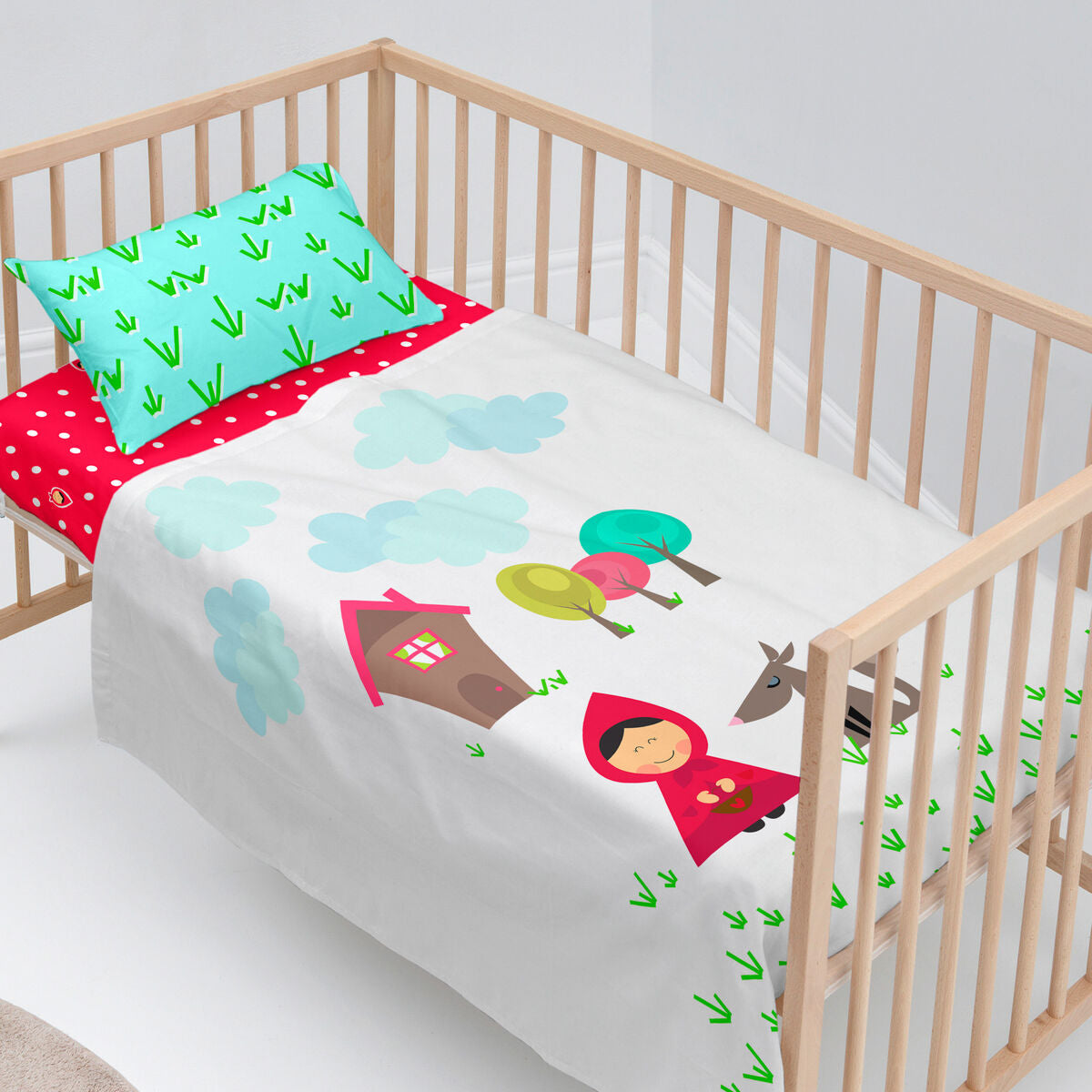Bäddset HappyFriday Mr Fox Grandma Multicolour Babysäng 2 Delar-Bebis, Sovrum-HappyFriday-peaceofhome.se