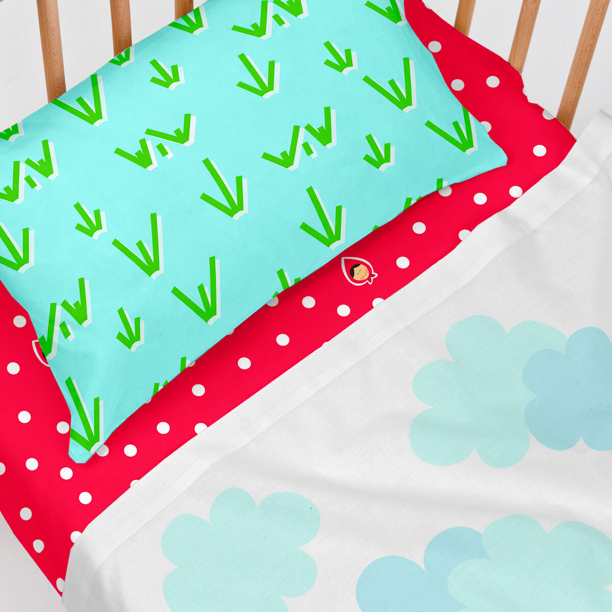 Bäddset HappyFriday Mr Fox Grandma Multicolour Babysäng 2 Delar-Bebis, Sovrum-HappyFriday-peaceofhome.se