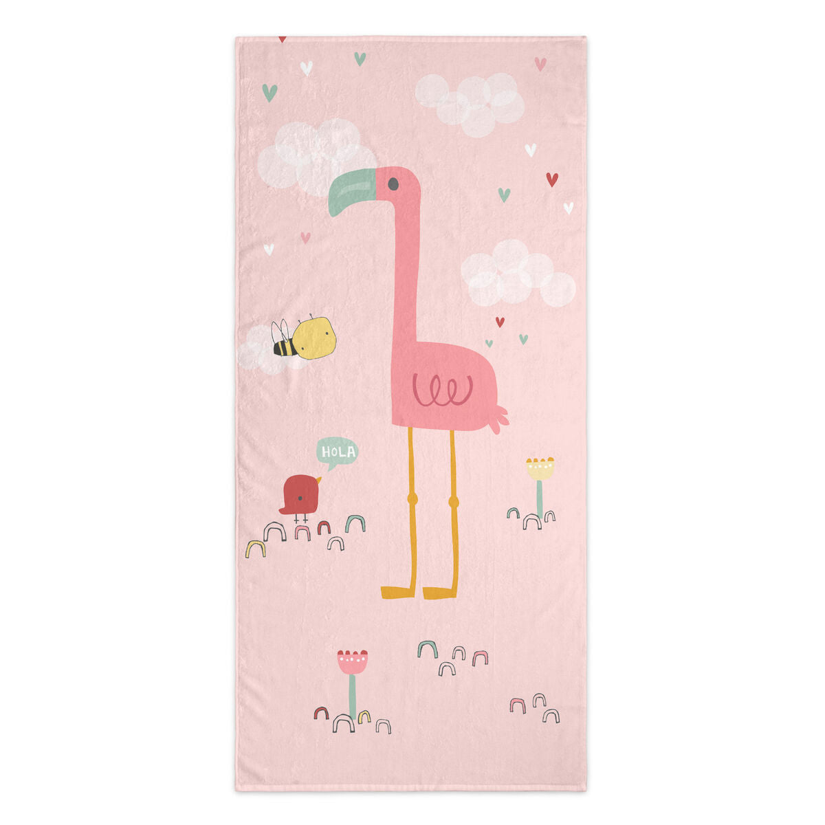 Badhandduk HappyFriday Moshi Moshi Hola Multicolour 70 x 150 cm-Hem och matlagning, Bad-HappyFriday-peaceofhome.se