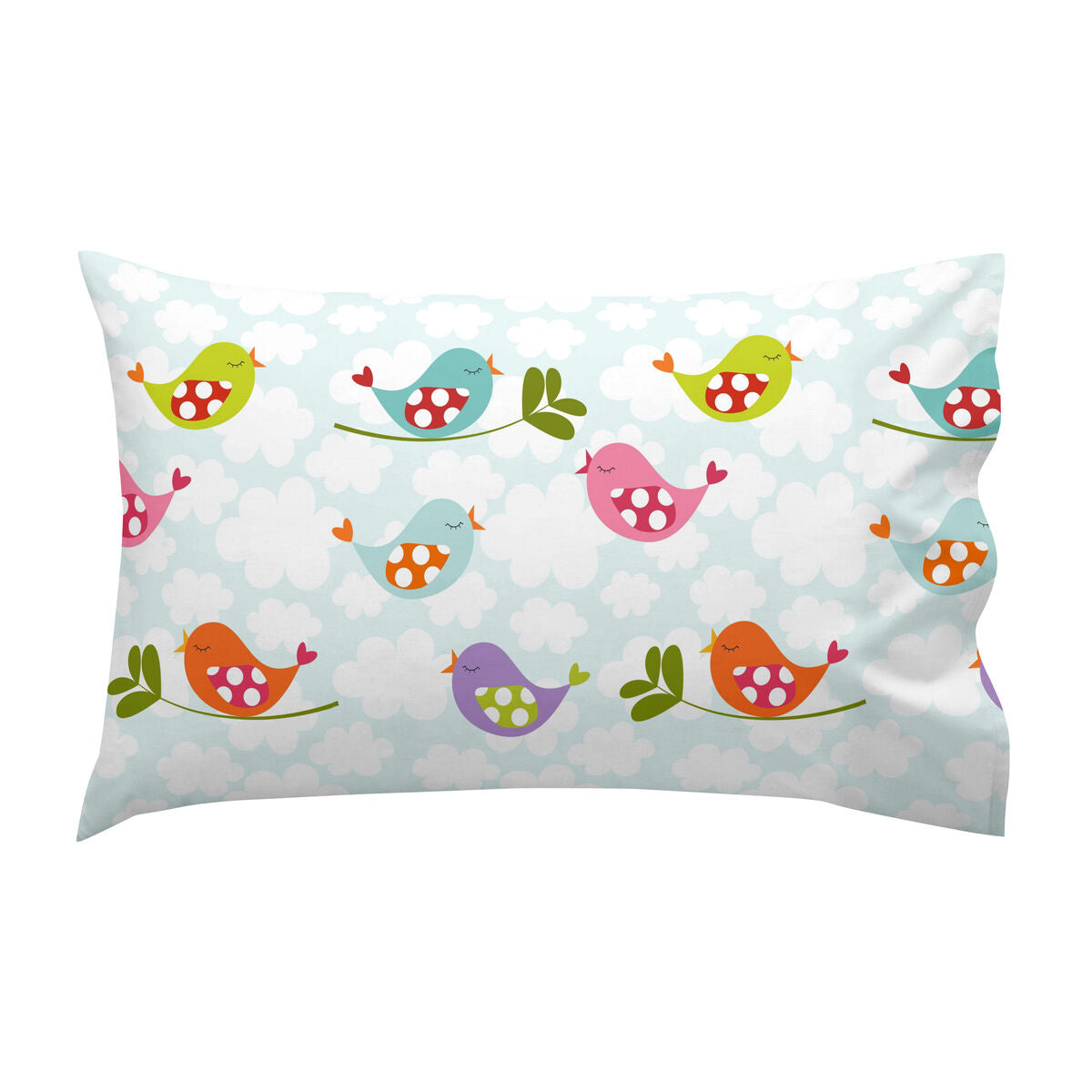 Bädset för spjälsäng HappyFriday Mr Fox Little Birds Multicolour Babysäng 2 Delar-Bebis, Sovrum-HappyFriday-peaceofhome.se