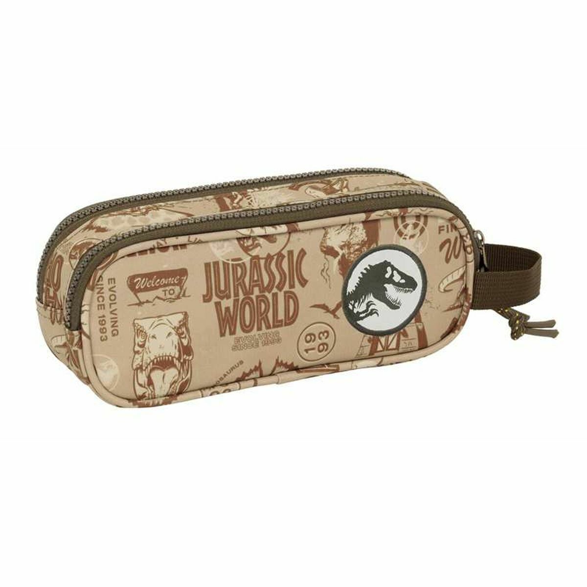 Bag Jurassic World Beige 21 x 8 x 6 cm-Kontor och Kontorsmaterial, Skol- och utbildningsmaterial-Jurassic World-peaceofhome.se