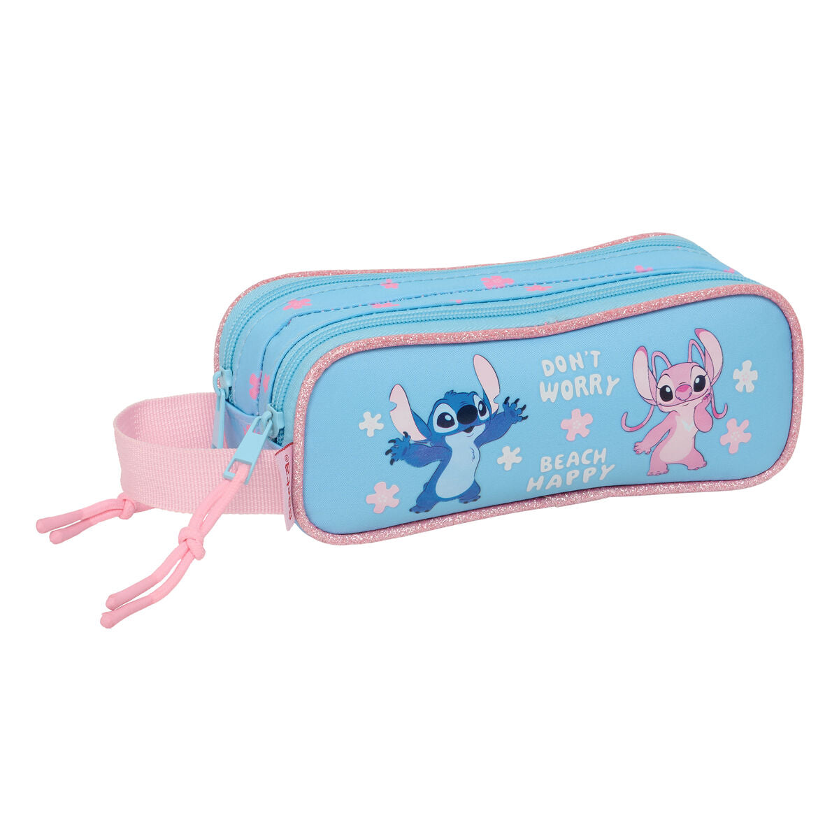 Bag Lilo & Stitch Happy Himmelsblå 21 x 8 x 6 cm-Kontor och Kontorsmaterial, Skol- och utbildningsmaterial-Lilo & Stitch-peaceofhome.se