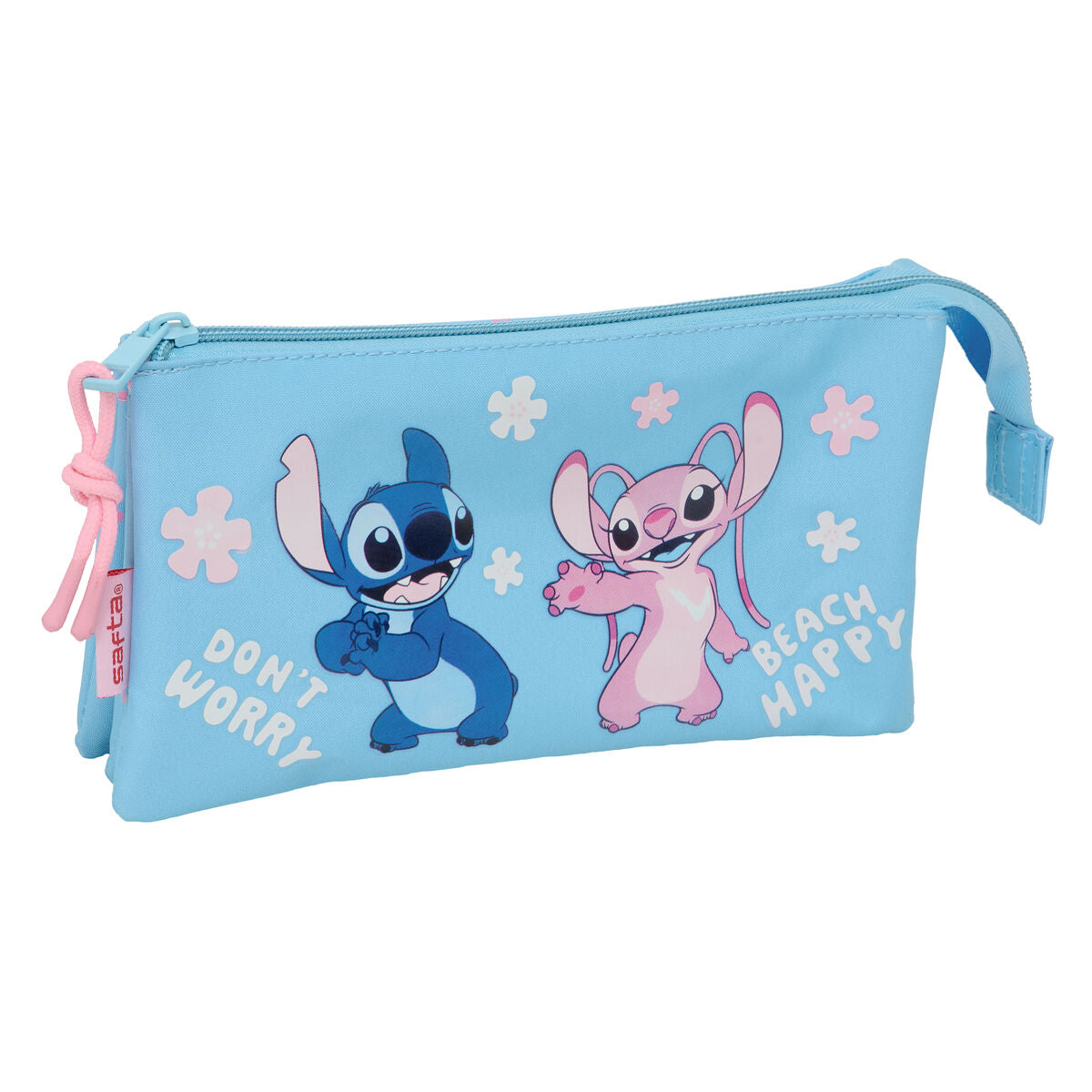 Bag Lilo & Stitch Happy Himmelsblå 22 x 12 x 3 cm-Kontor och Kontorsmaterial, Skol- och utbildningsmaterial-Lilo & Stitch-peaceofhome.se