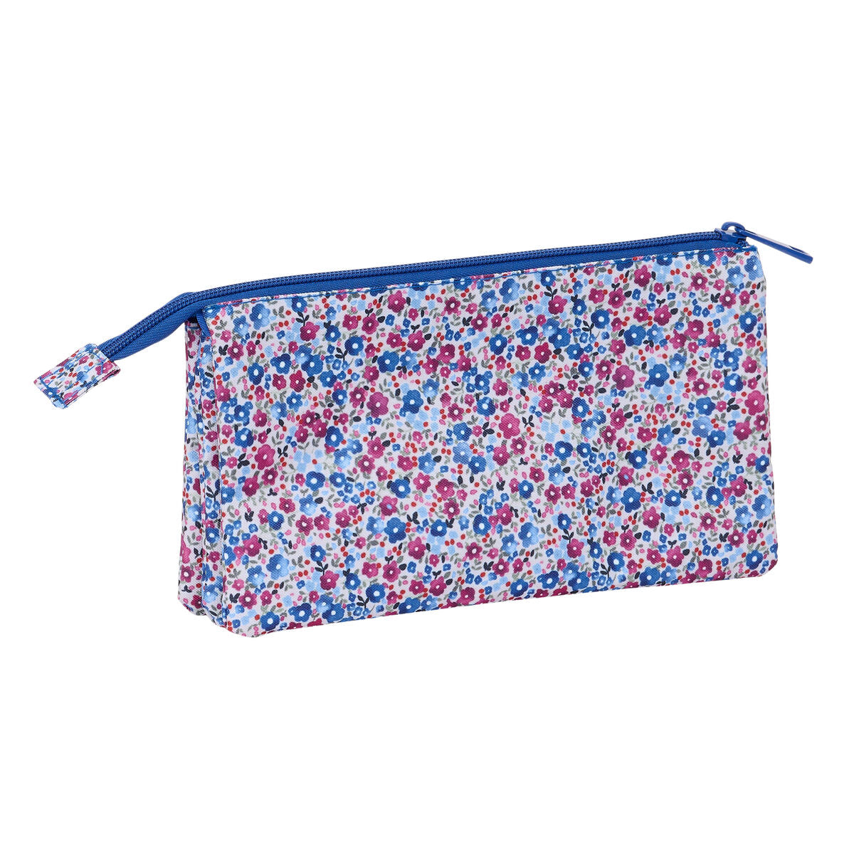 Bag Nait Nait Flores coimbra azul Blå 22 x 12 x 3 cm-Kontor och Kontorsmaterial, Skol- och utbildningsmaterial-Nait Nait-peaceofhome.se