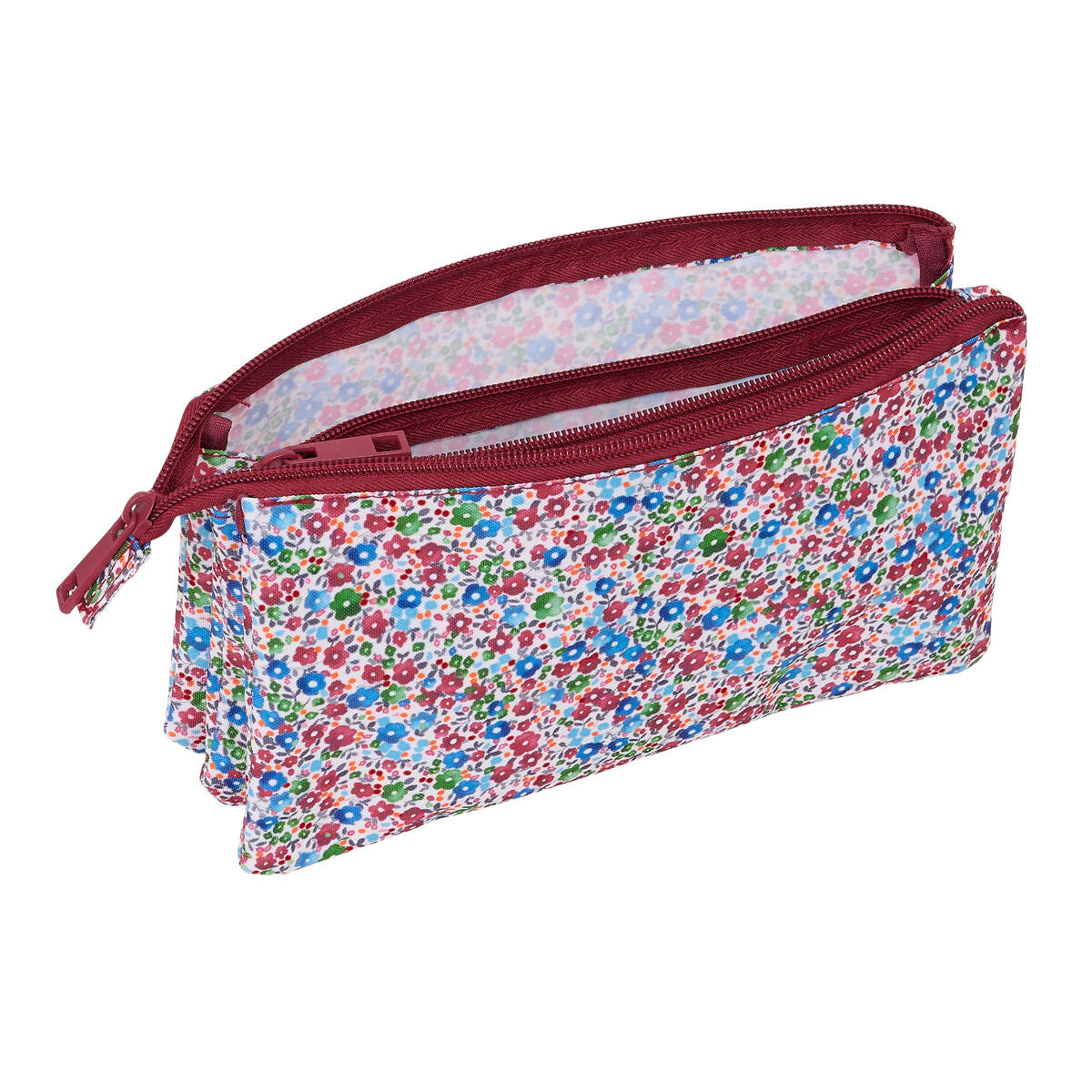 Bag Nait Nait Flores coimbra burdeos Bordeaux 22 x 12 x 3 cm-Kontor och Kontorsmaterial, Skol- och utbildningsmaterial-Nait Nait-peaceofhome.se