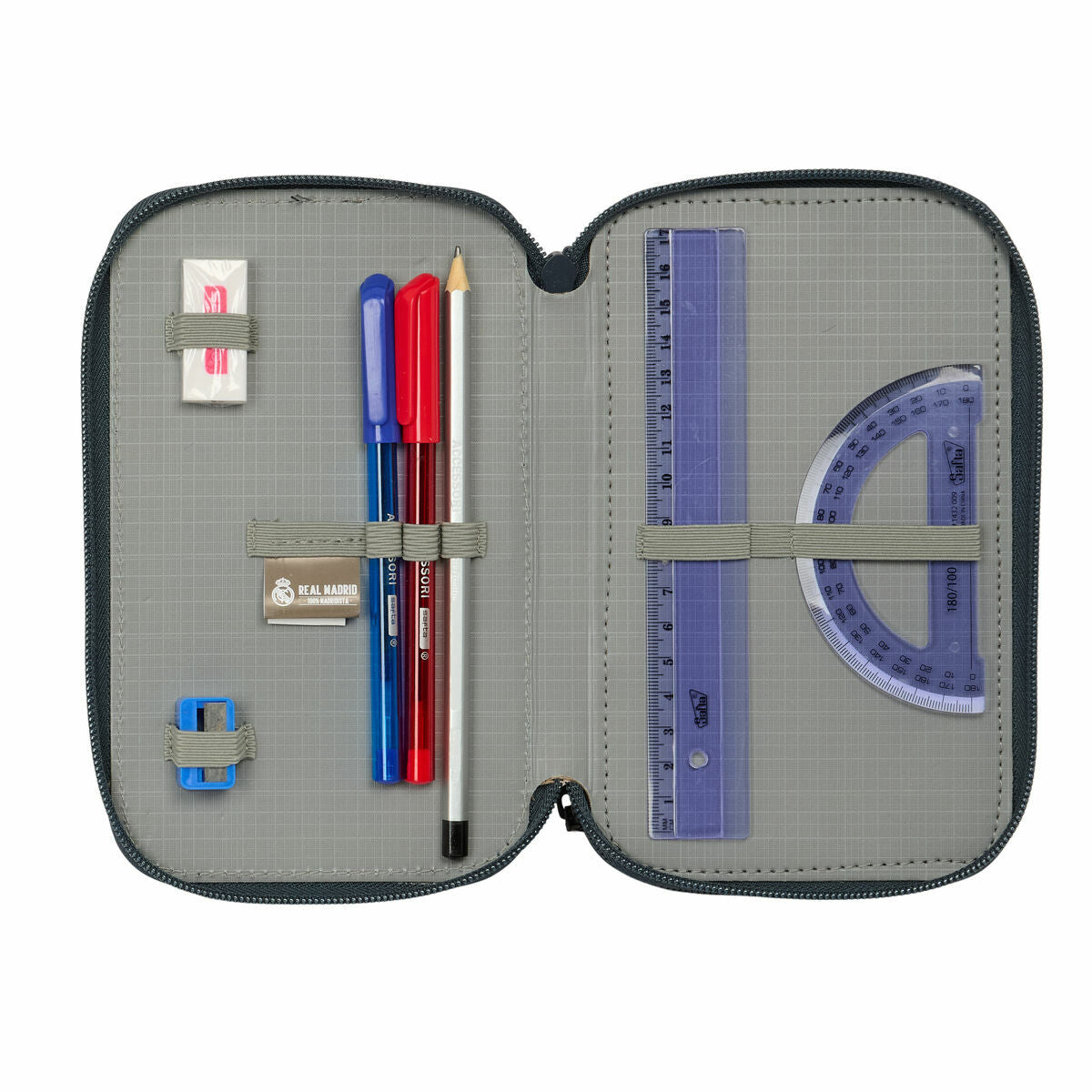 Bag Real Madrid C.F. Vit 12,5 x 19,5 x 5,5 cm 37 Delar-Kontor och Kontorsmaterial, Skol- och utbildningsmaterial-Real Madrid C.F.-peaceofhome.se