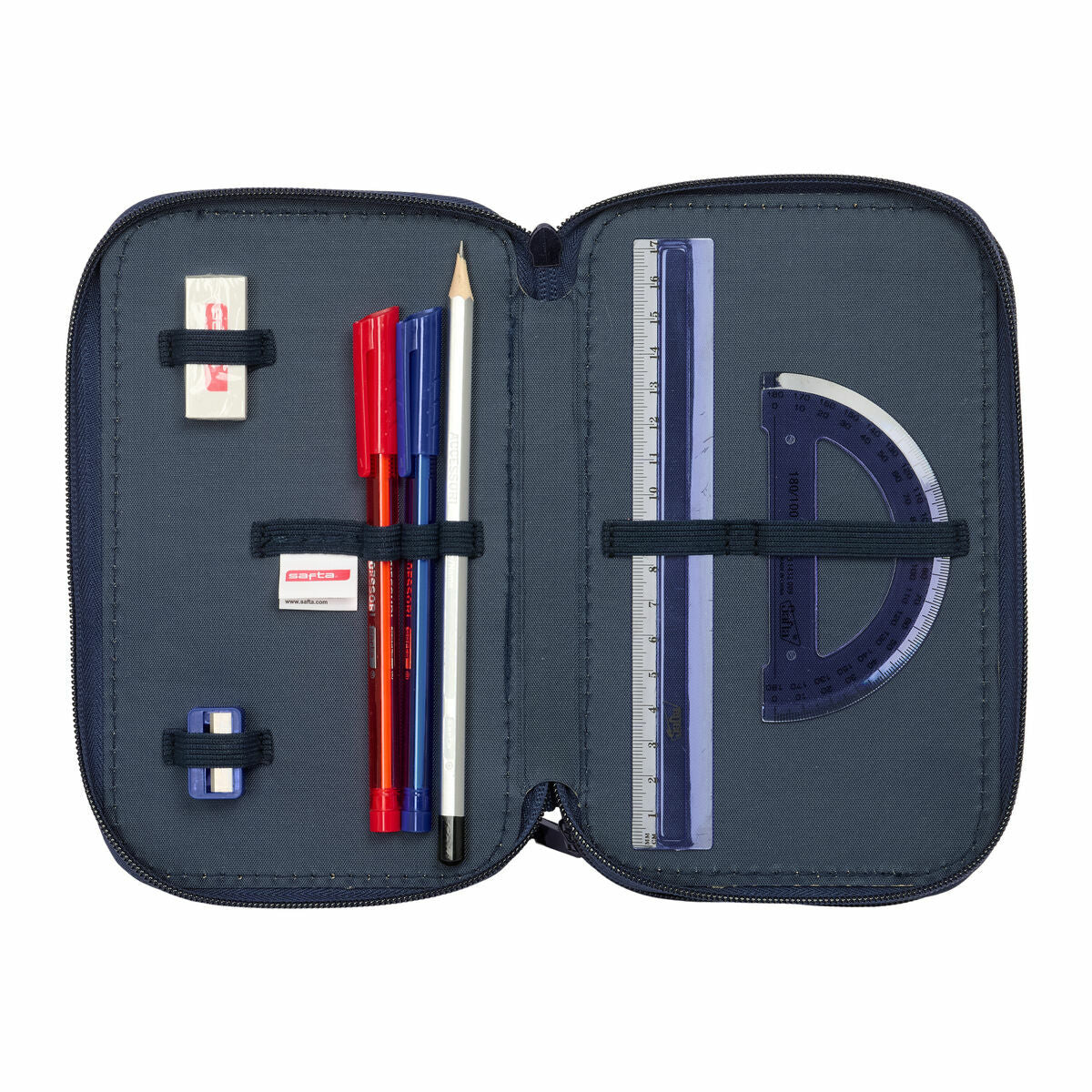 Bag Safta New edition Marinblå 12,5 x 19,5 x 5,5 cm 37 Delar-Kontor och Kontorsmaterial, Skol- och utbildningsmaterial-Safta-peaceofhome.se