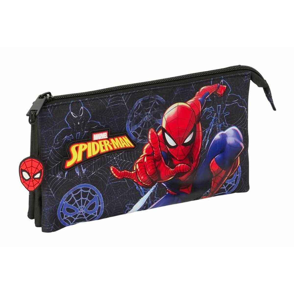Bag Spider-Man Attack Svart 22 x 12 x 3 cm-Kontor och Kontorsmaterial, Skol- och utbildningsmaterial-Spider-Man-peaceofhome.se