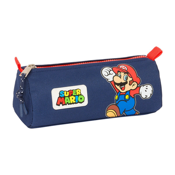 Bag Super Mario World Marinblå 21 x 8 x 7 cm-Kontor och Kontorsmaterial, Skol- och utbildningsmaterial-Super Mario-peaceofhome.se