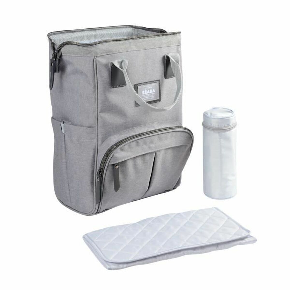 Bag för blöjbyte Béaba Wellington Grå-Hälsa och personlig vård, Barn och barnomsorg-Béaba-peaceofhome.se