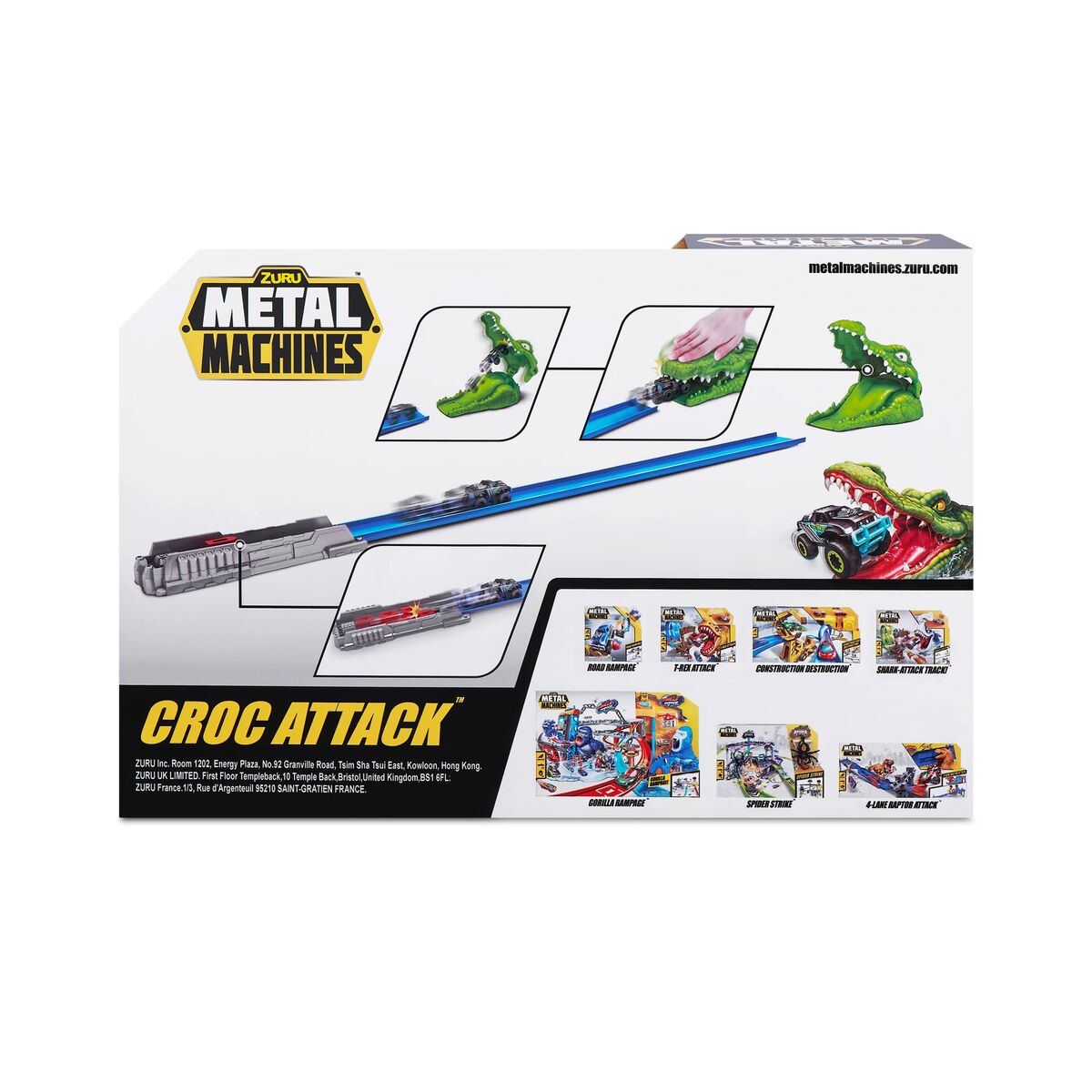 Bana Kastare Zuru Metal Machines Croc Attack 30 x 9 cm-Leksaker och spel, Fordon-Zuru-peaceofhome.se