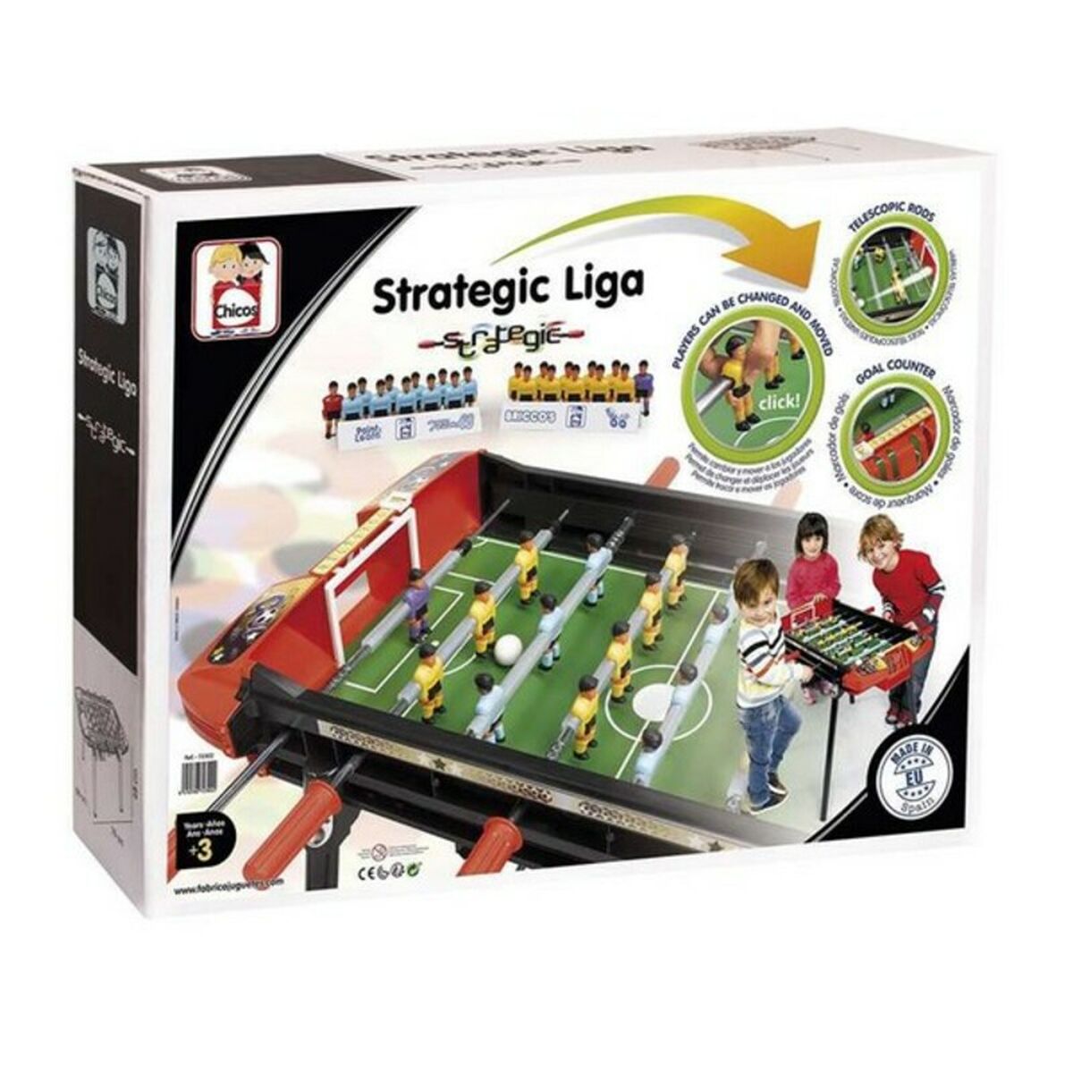 Barnfotboll Strategic Liga Chicos 79 x 66 x 68 cm (79 x 66 x 68 cm)-Leksaker och spel, Spel och tillbehör-Chicos-peaceofhome.se