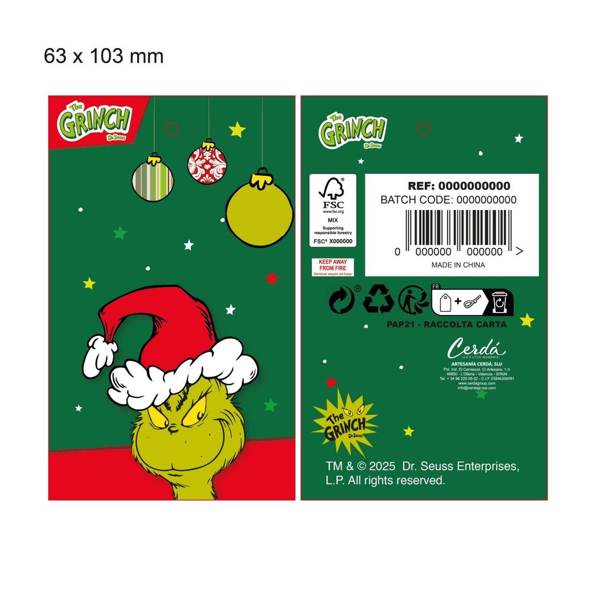 Barnmössa The Grinch Grön-Kläder, Pojkar-The Grinch-peaceofhome.se