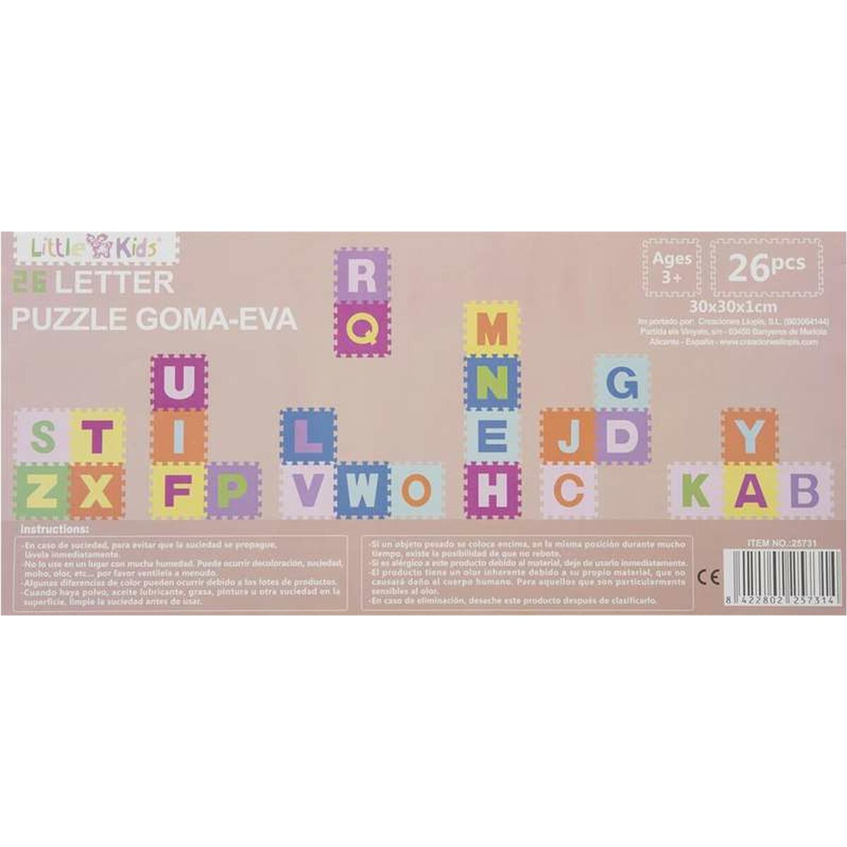 Barnpussel 26 Delar Alfabet 32 x 32 x 1 cm-Leksaker och spel, Pussel och hjärngrupper-BigBuy Fun-peaceofhome.se