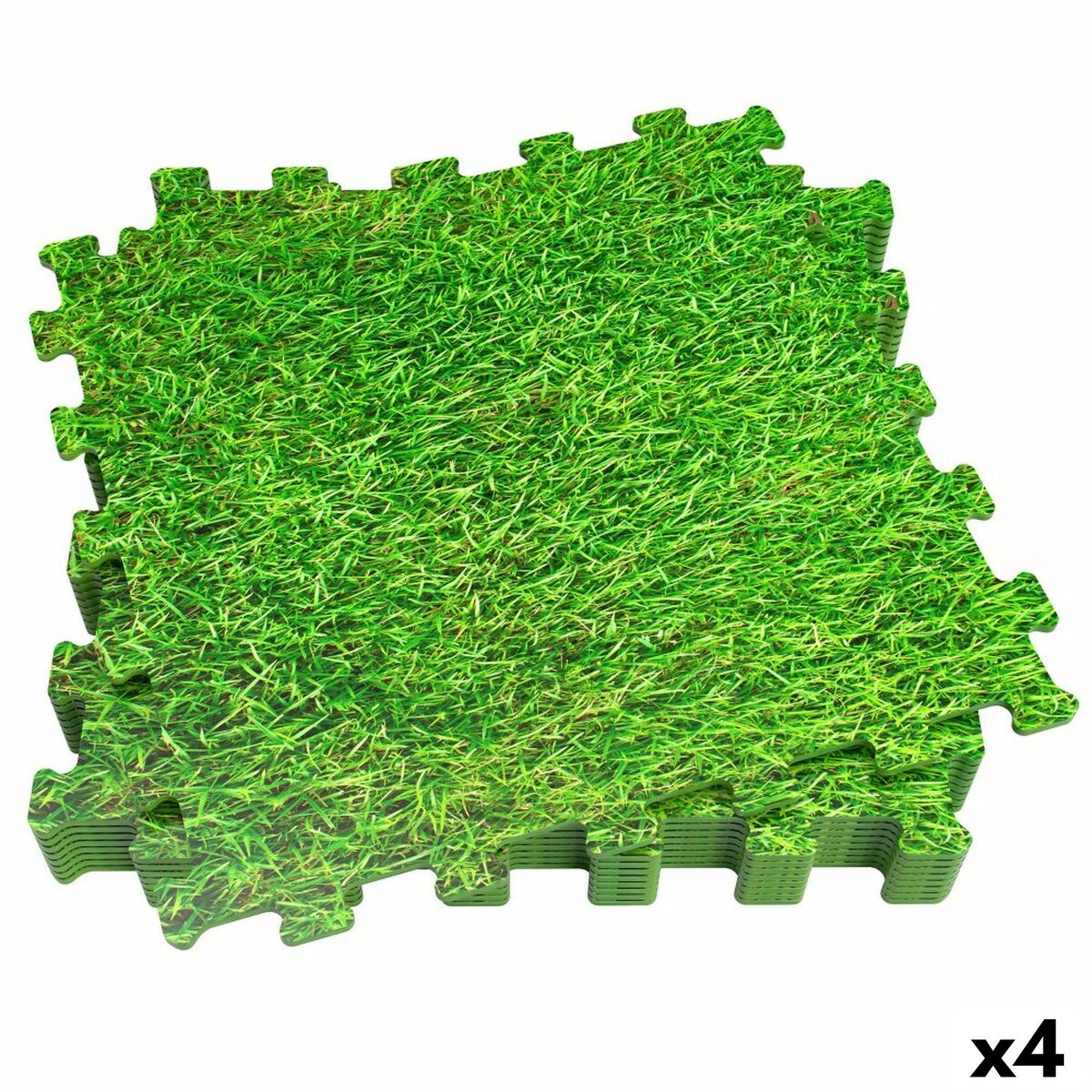 Barnpussel Aktive Gräs 8 Delar Eva-gummi 50 x 0,4 x 50 cm (4 antal)-Leksaker och spel, Pussel och hjärngrupper-Aktive-peaceofhome.se