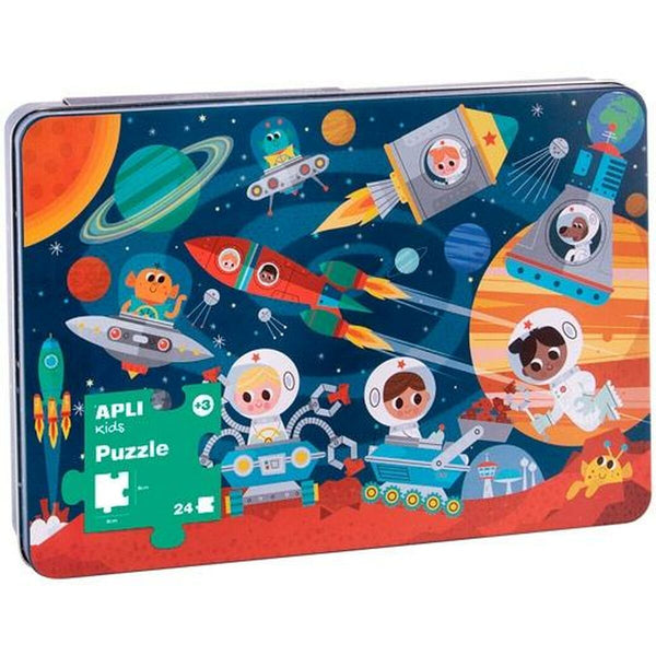Barnpussel Apli Space 24 Delar 48 x 32 cm-Leksaker och spel, Pussel och hjärngrupper-Apli-peaceofhome.se