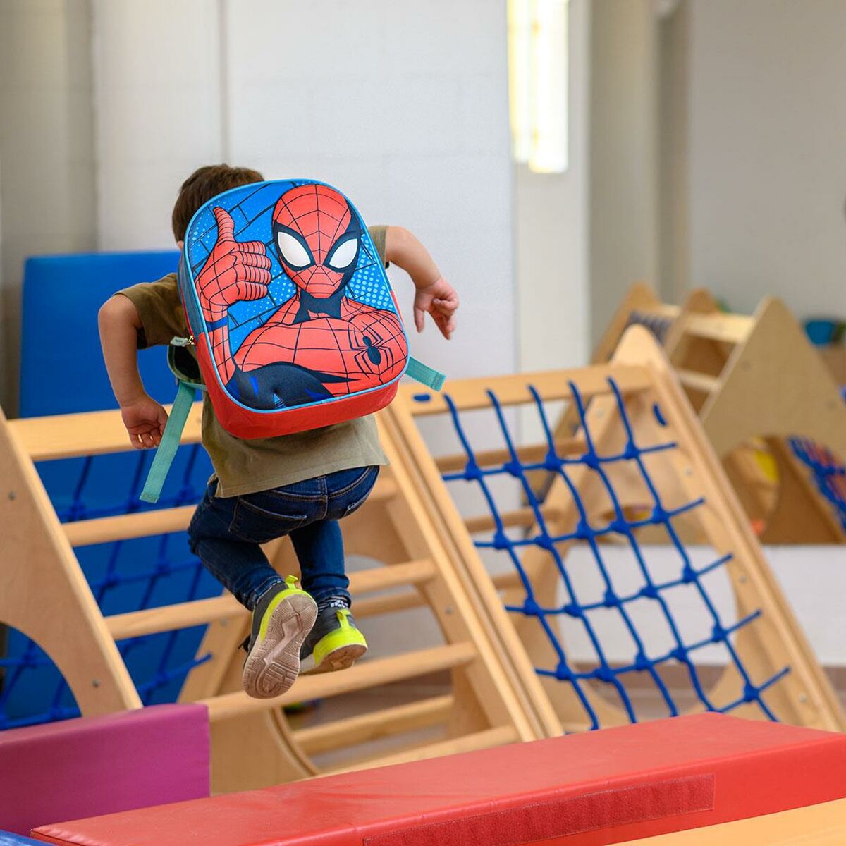 Barnryggsäck 3D Spider-Man Röd Blå 25 x 31 x 10 cm-Kontor och Kontorsmaterial, Skol- och utbildningsmaterial-Spider-Man-peaceofhome.se