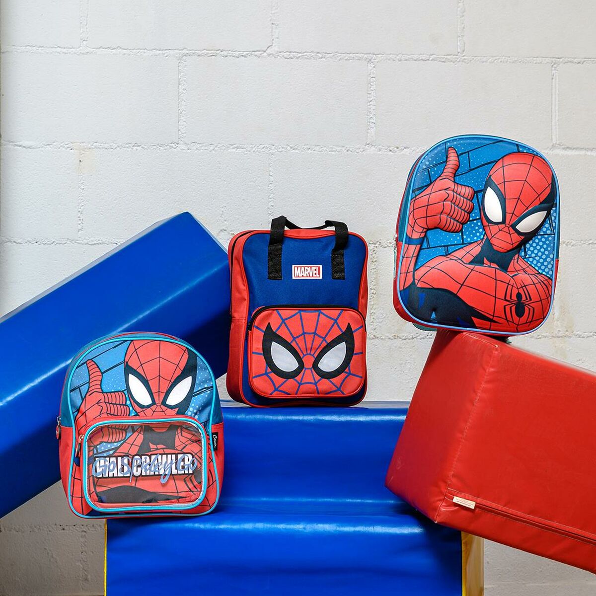 Barnryggsäck 3D Spider-Man Röd Blå 25 x 31 x 10 cm-Kontor och Kontorsmaterial, Skol- och utbildningsmaterial-Spider-Man-peaceofhome.se