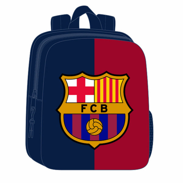 Barnryggsäck F.C. Barcelona Blå Rödbrun 22 x 27 x 10 cm 3D-Kontor och Kontorsmaterial, Skol- och utbildningsmaterial-F.C. Barcelona-peaceofhome.se
