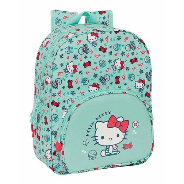 Barnryggsäck Hello Kitty Sea Lovers Turkos 26 x 34 x 11 cm-Kontor och Kontorsmaterial, Skol- och utbildningsmaterial-Hello Kitty-peaceofhome.se