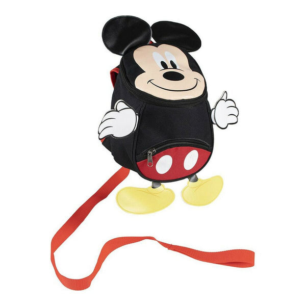 Barnryggsäck Mickey Mouse 2100003393 Svart 9 x 20 x 27 cm-Kontor och Kontorsmaterial, Skol- och utbildningsmaterial-Mickey Mouse-peaceofhome.se