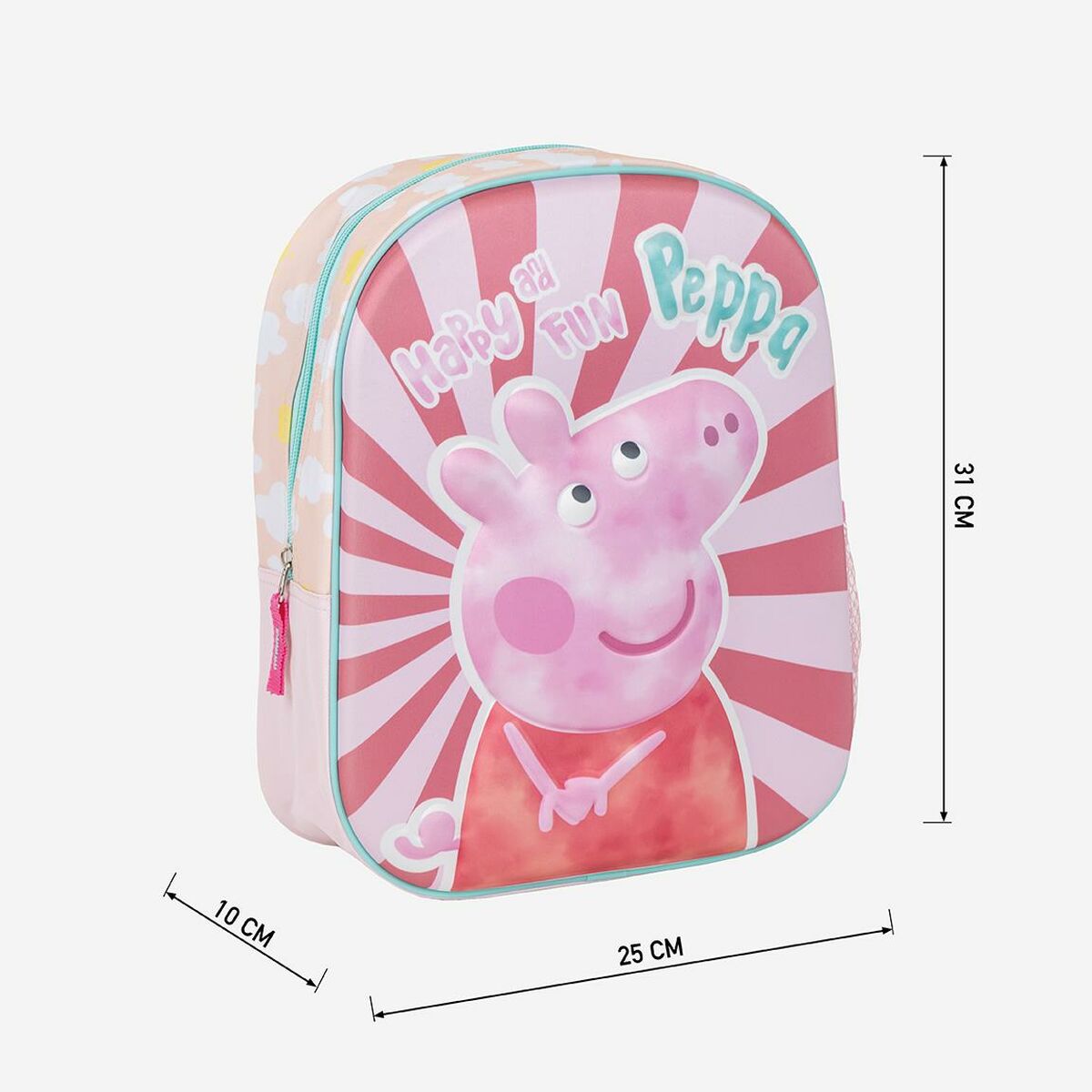 Barnryggsäck Peppa Pig Rosa 25,0 x 31,0 x 10,0 cm-Kontor och Kontorsmaterial, Skol- och utbildningsmaterial-Peppa Pig-peaceofhome.se