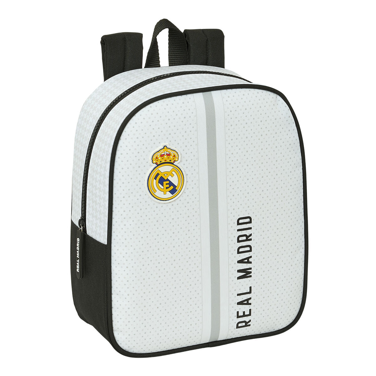 Barnryggsäck Real Madrid C.F. 24/25 Vit Grå 22 x 27 x 10 cm-Kontor och Kontorsmaterial, Skol- och utbildningsmaterial-Real Madrid C.F.-peaceofhome.se