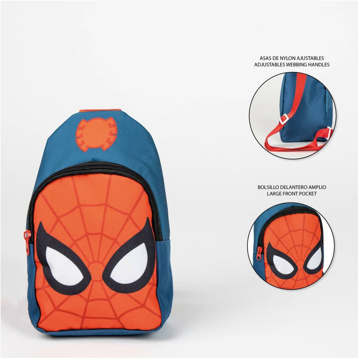 Barnryggsäck Spider-Man Handväska Blå Röd 13 x 23 x 7 cm-Kontor och Kontorsmaterial, Skol- och utbildningsmaterial-Spider-Man-peaceofhome.se