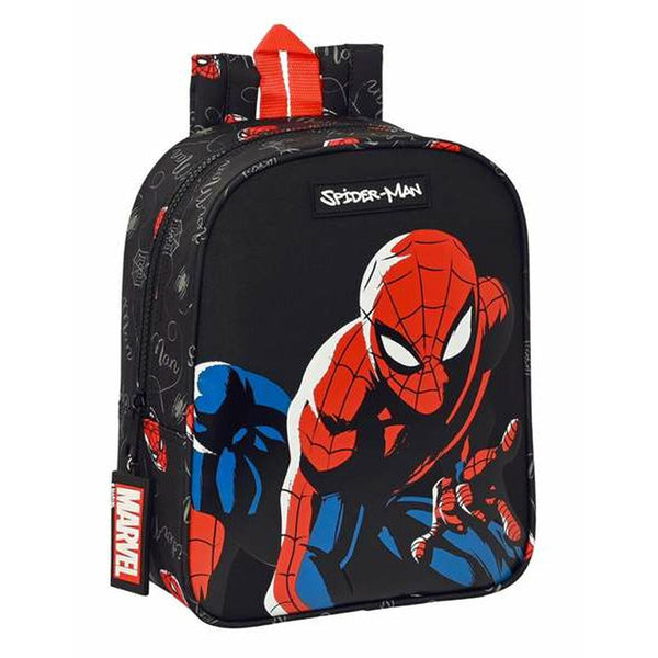 Barnryggsäck Spider-Man Hero Svart 22 x 27 x 10 cm-Kontor och Kontorsmaterial, Skol- och utbildningsmaterial-Spider-Man-peaceofhome.se