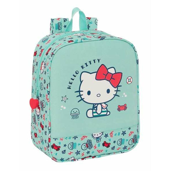 Barnryggsäck Hello Kitty Sea lovers Turkos 22 x 27 x 10 cm-Kontor och Kontorsmaterial, Skol- och utbildningsmaterial-Hello Kitty-peaceofhome.se