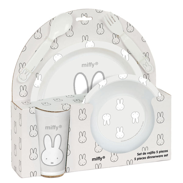 Barnservis set Miffy Niebla (5 Delar)-Hem och matlagning, Bestick, porslin och glas-Miffy-peaceofhome.se