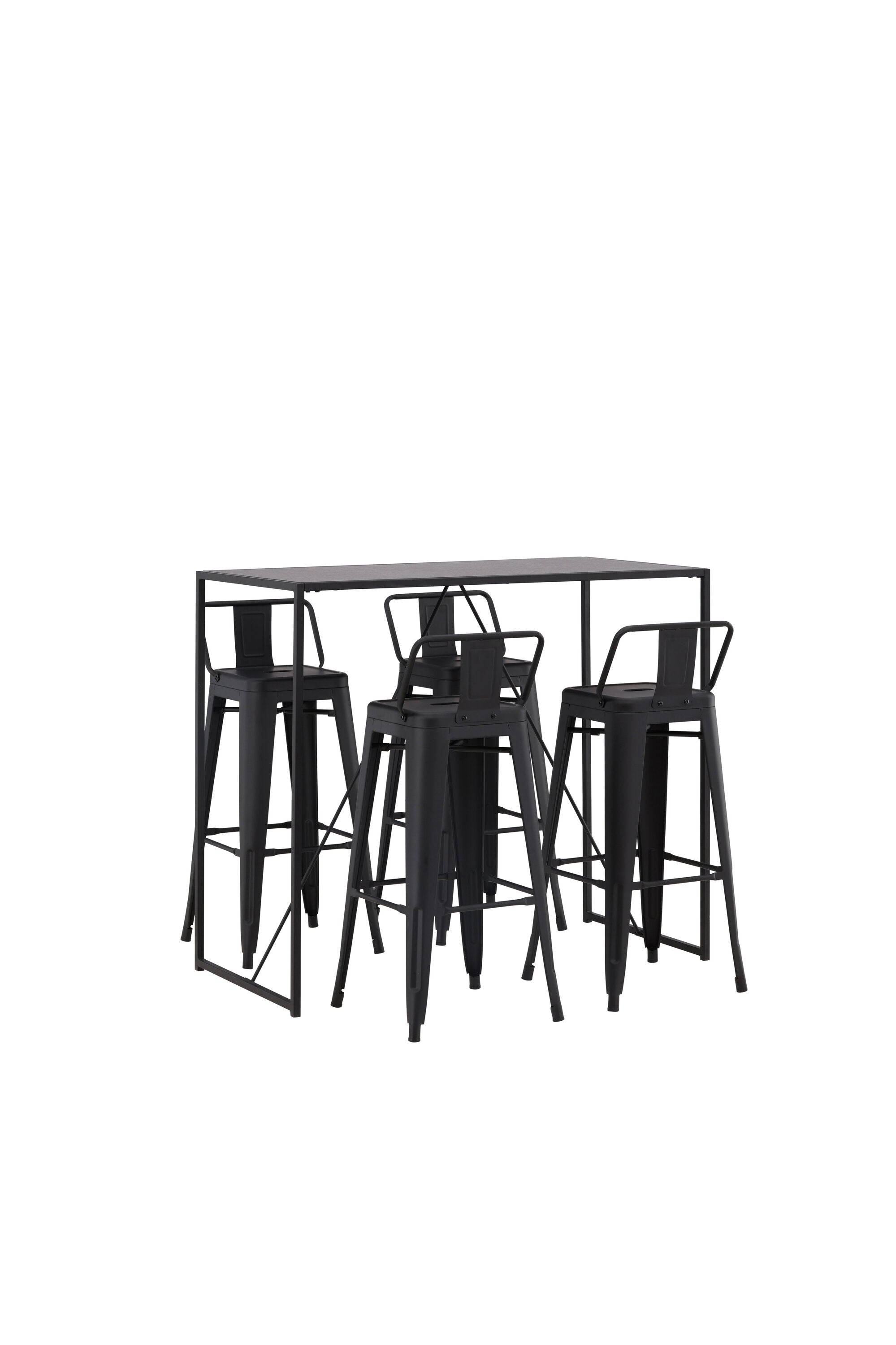 Barset Brea med 4st barstolar Tempe-GR Dining Set-Venture Home-peaceofhome.se