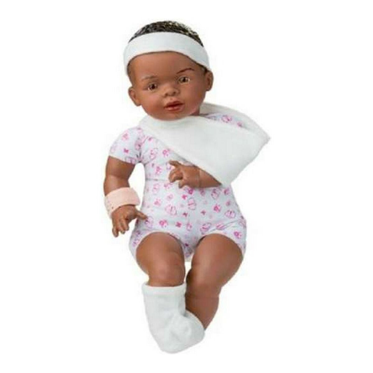 Bebisdocka Berjuan Newborn Afrikanska 45 cm (45 cm)-Leksaker och spel, Dockor och tillbehör-Berjuan-peaceofhome.se