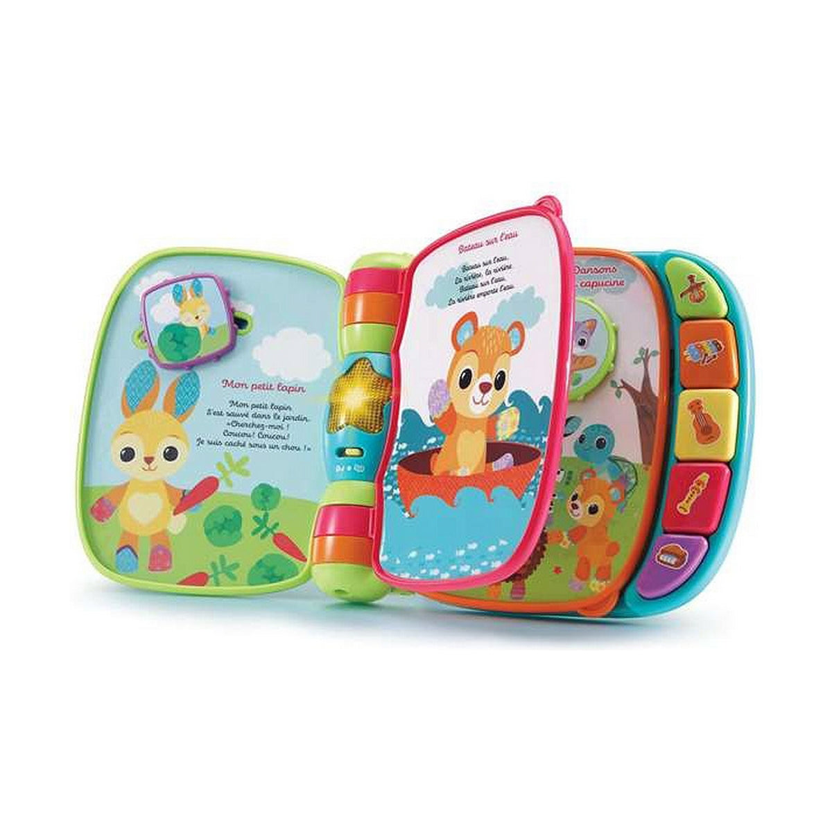 Bebisleksak Vtech Libro musical primeras canciones. 19 x 22 x 4 cm-Bebis, Leksaker för småbarn-Vtech-peaceofhome.se