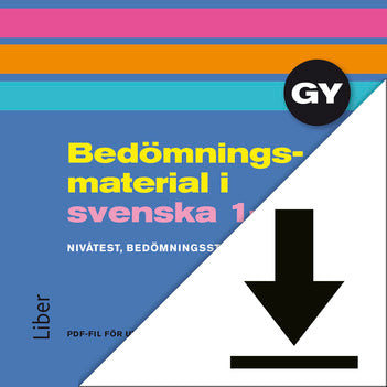 Bedömningsmaterial i svenska 1-3, gymnasiet (nedladdningsbar)-Digitala böcker-Liber-peaceofhome.se