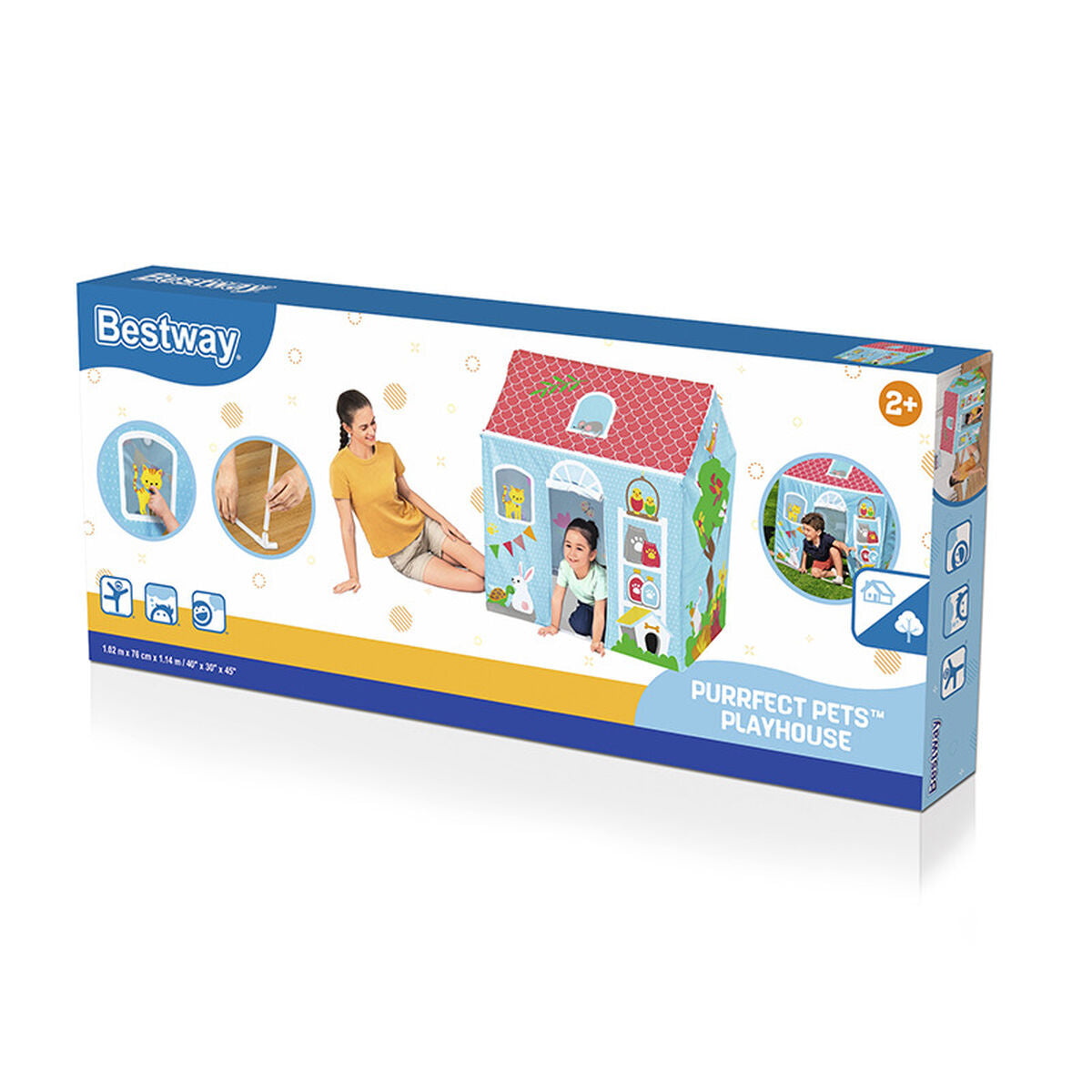 Bestway Lekstuga 102x76x114 cm +2 År Inomhus och Trädgård 52007-Leksaker och spel, Sport och utomhus-Bestway-peaceofhome.se