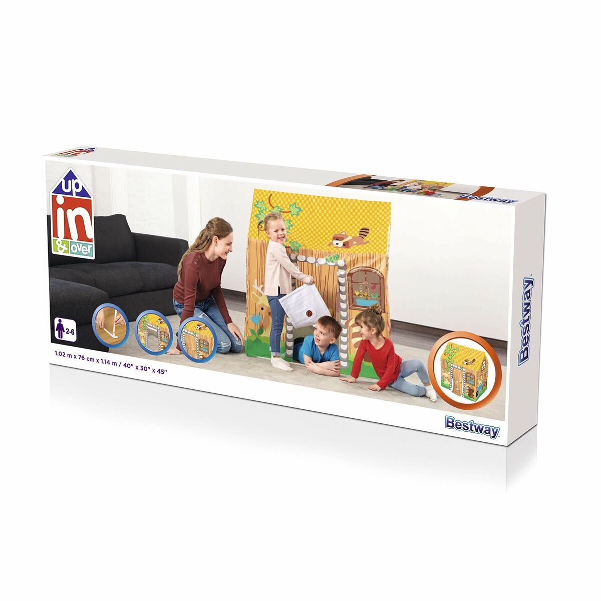 Bestway Lekstuga 102x76x114 cm +2 År Inomhus och Trädgård 52007-Leksaker och spel, Sport och utomhus-Bestway-peaceofhome.se