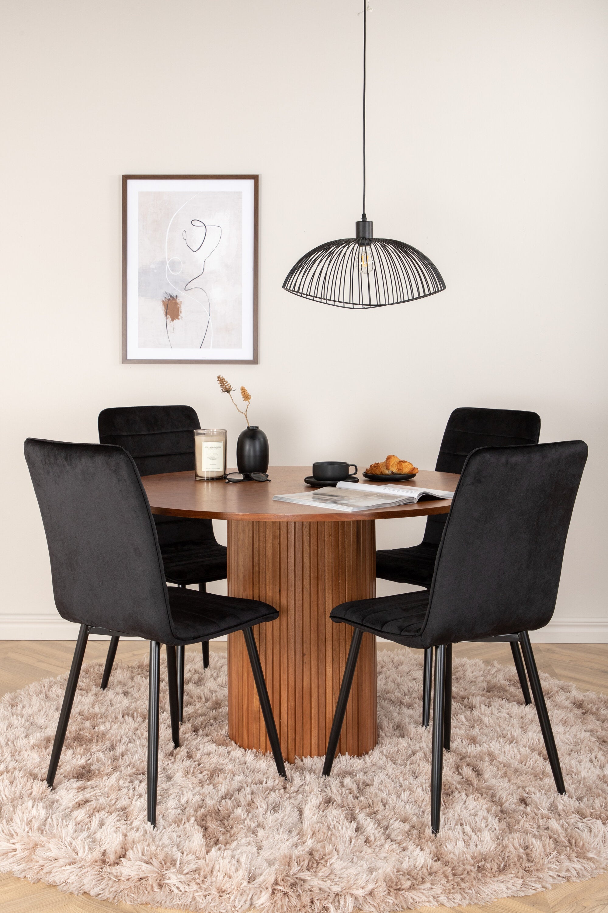 Bianca Rund Matgrupp-GR Dining Set-Venture Home-peaceofhome.se