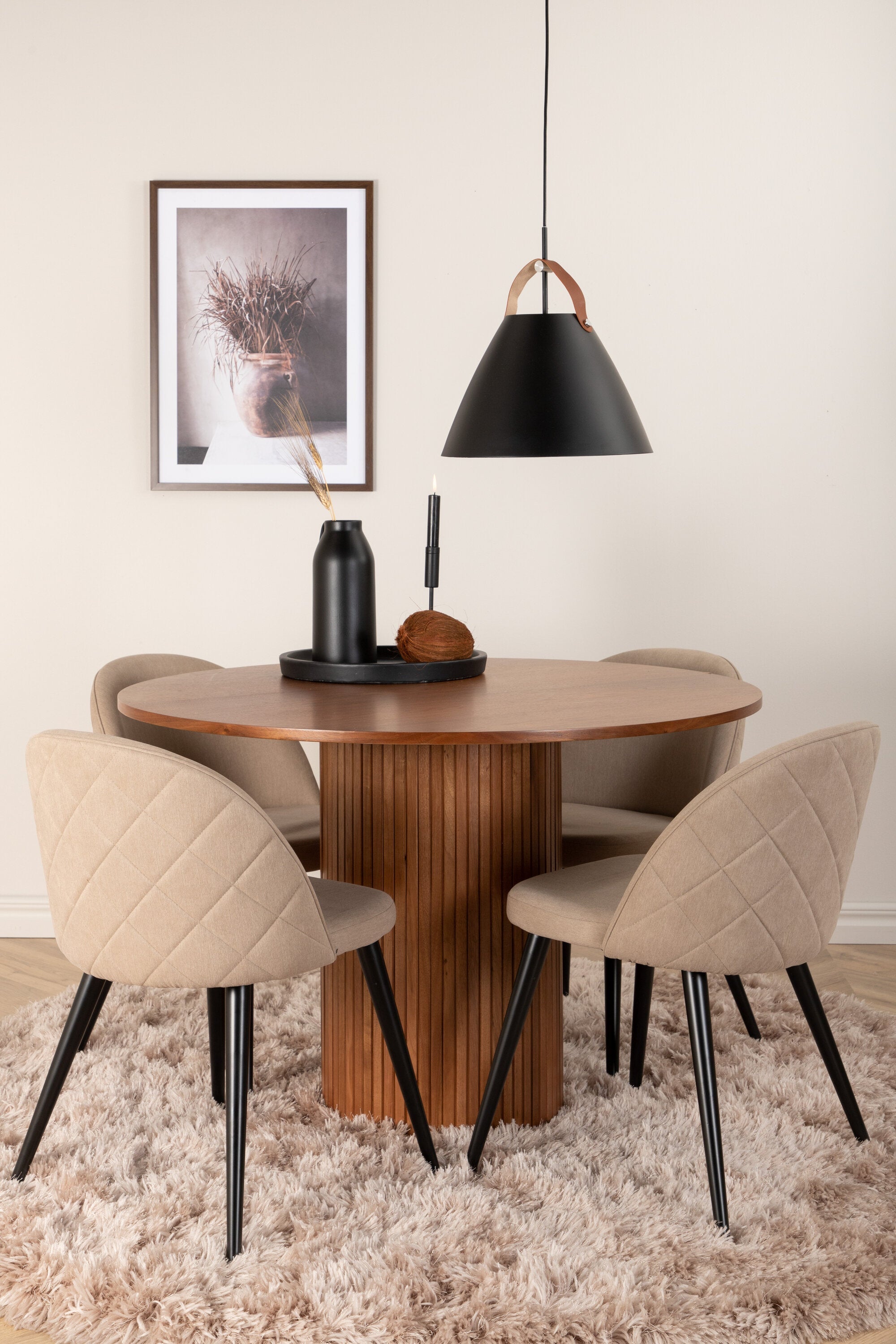 Bianca Rund Matgrupp-GR Dining Set-Venture Home-peaceofhome.se