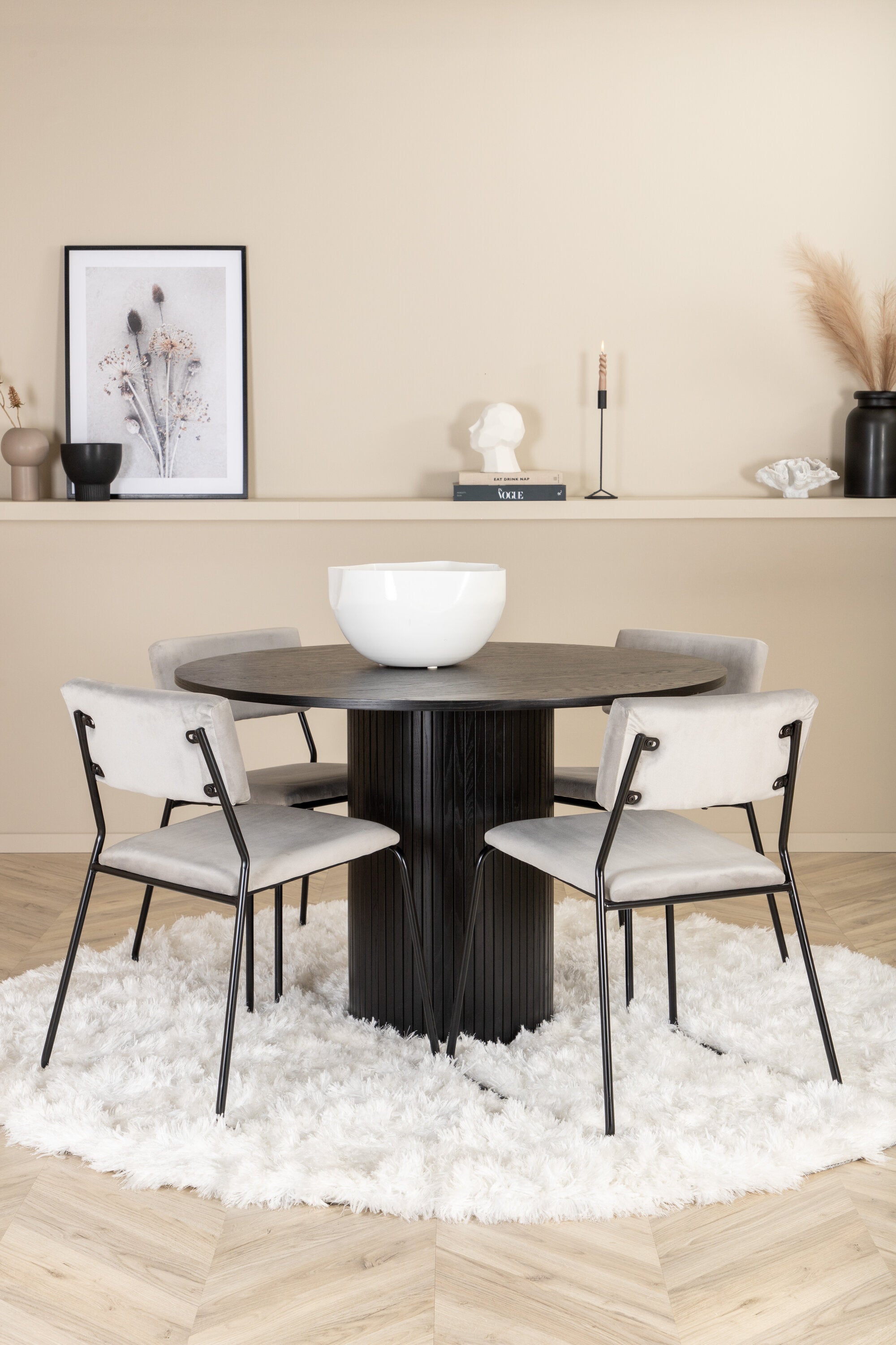 Bianca Rund Matgrupp-GR Dining Set-Venture Home-peaceofhome.se