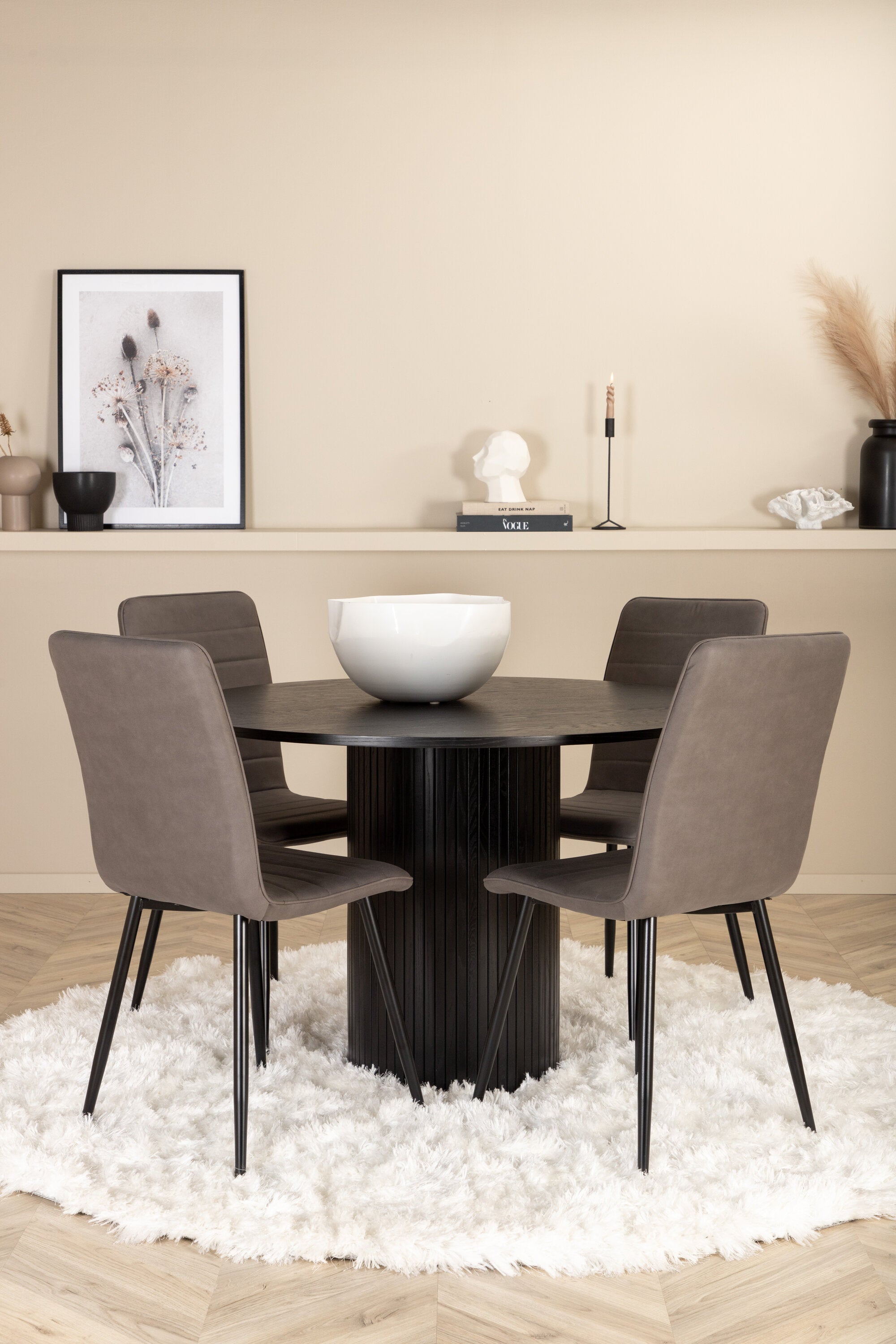 Bianca Rund Matgrupp-GR Dining Set-Venture Home-peaceofhome.se