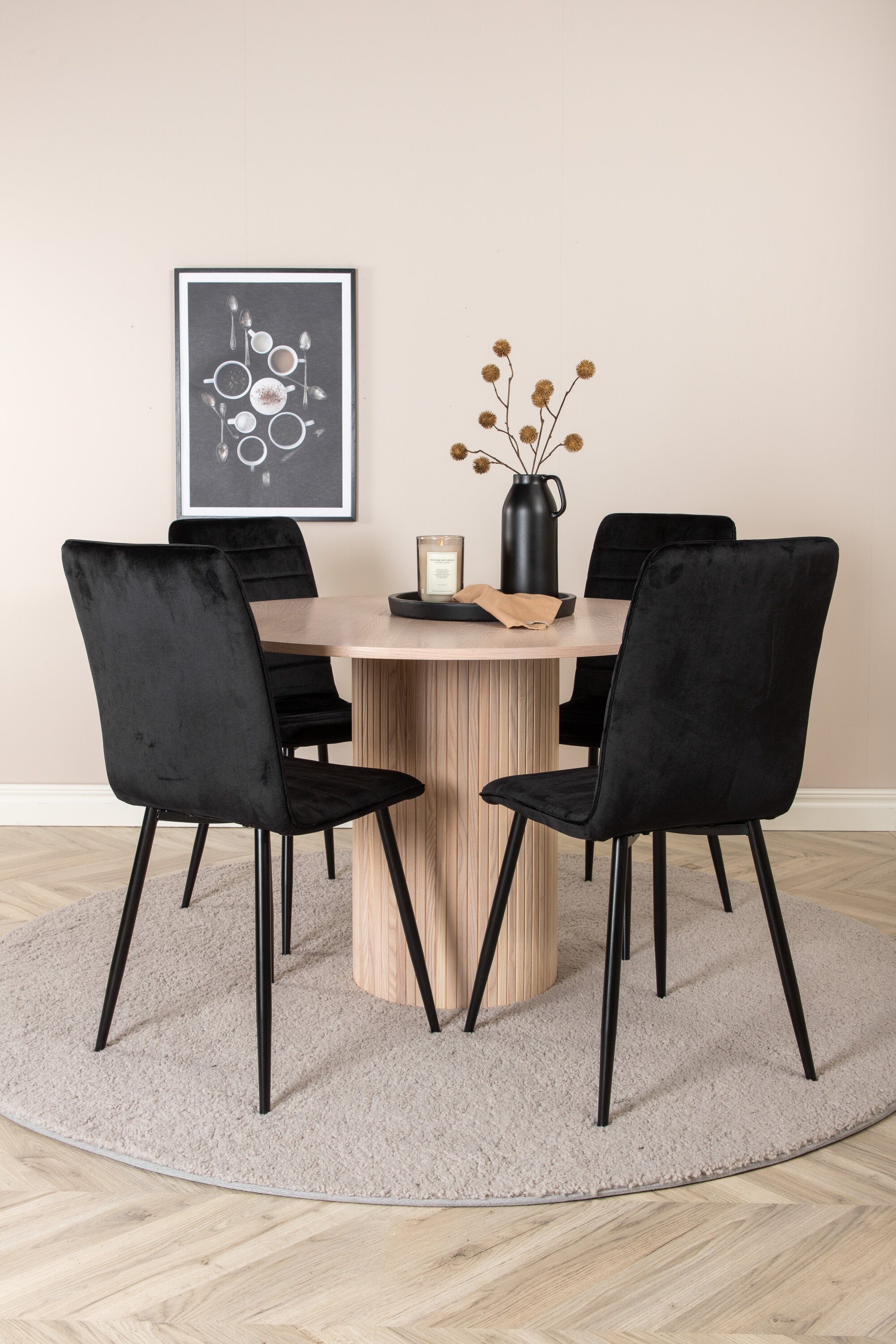 Bianca Rund Matgrupp-GR Dining Set-Venture Home-peaceofhome.se