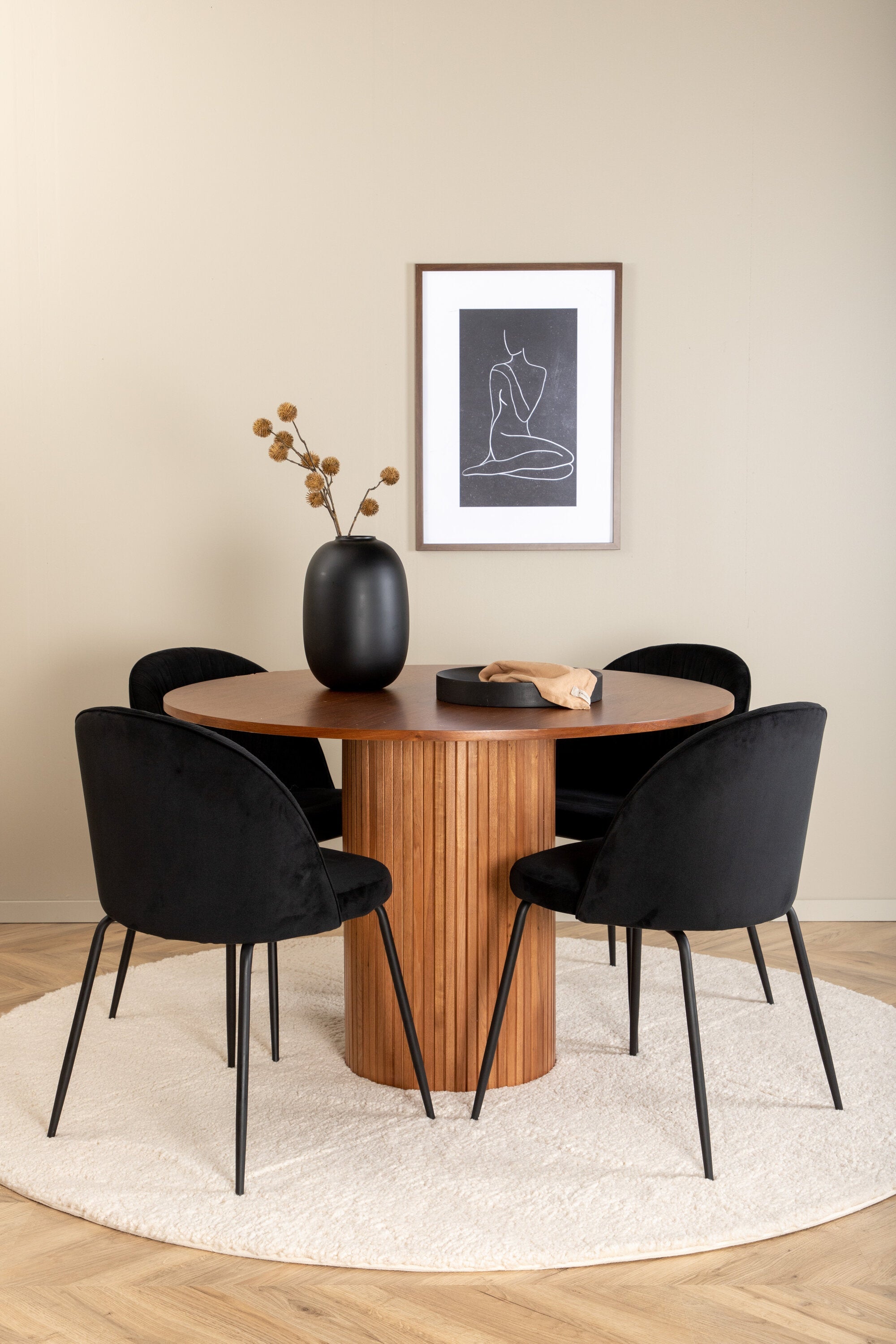 Bianca Rund Matgrupp-GR Dining Set-Venture Home-peaceofhome.se